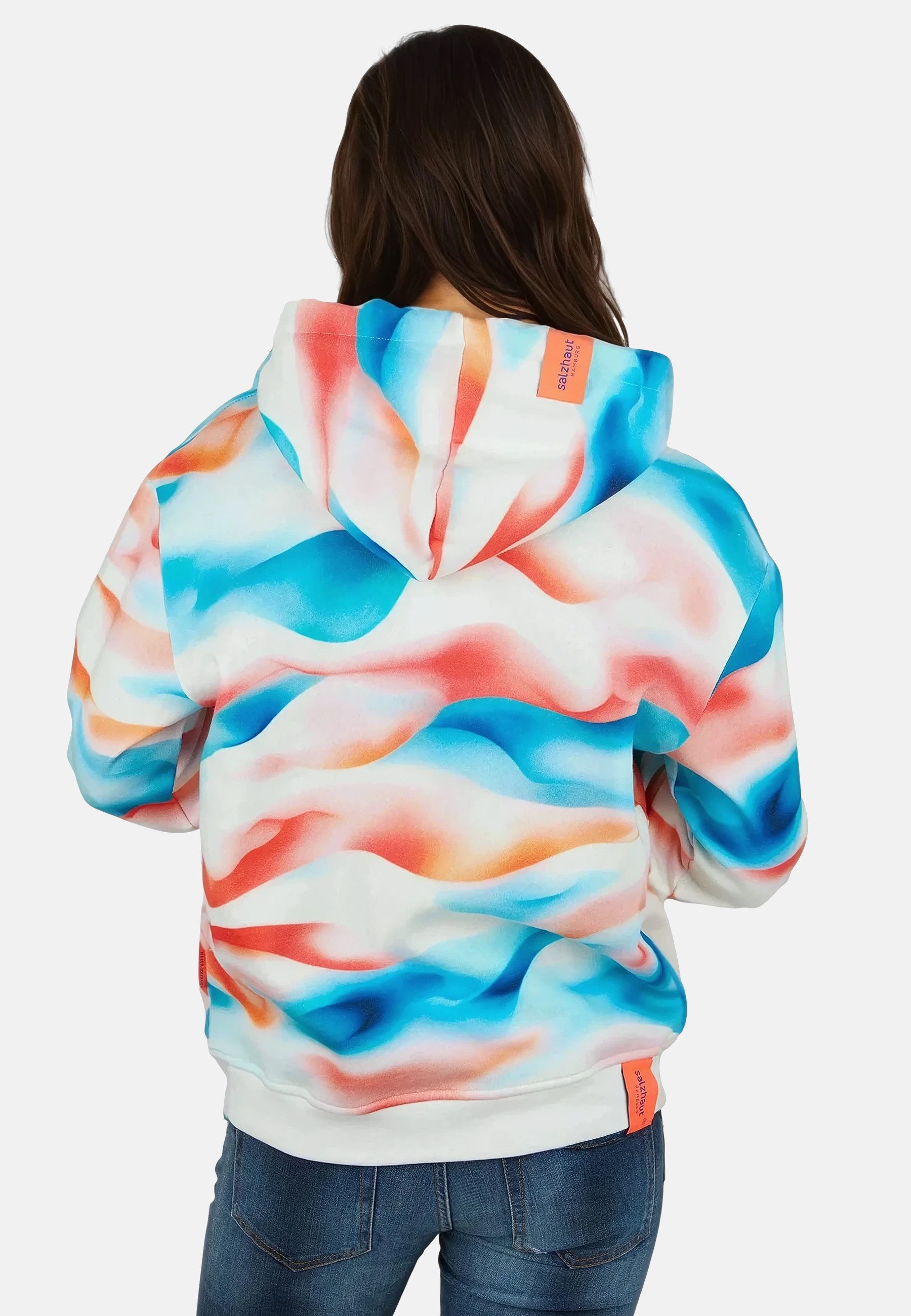salzhaut Hoodie TÖHN Damen Relaxed-Fit salzhaut Kapuzenpullover – bequemer Fit und nordisch klares Design – Bild 5 von 5
