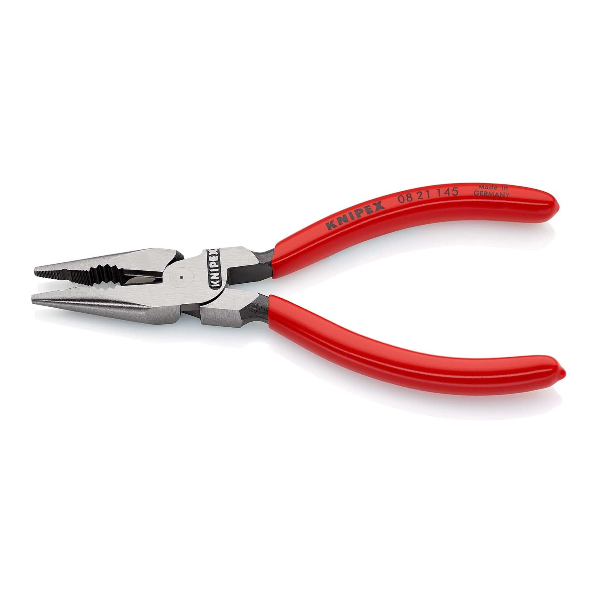 Knipex Kombizange KNIPEX 08 21 145 Spitz-Kombizange mit Kunststoff überzogen schwarz atr