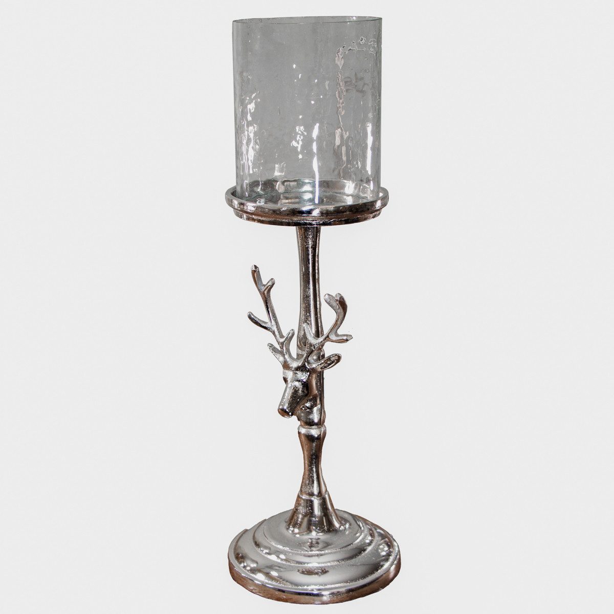 Antikas Wanddekoobjekt Kerzenhalter, Rehmotiv, Klein, Stumpenkerze, Chabby günstig online kaufen