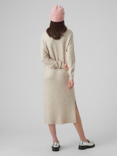 Vero Moda Strickkleid VMLEFILE LS BOATNECK günstig online kaufen