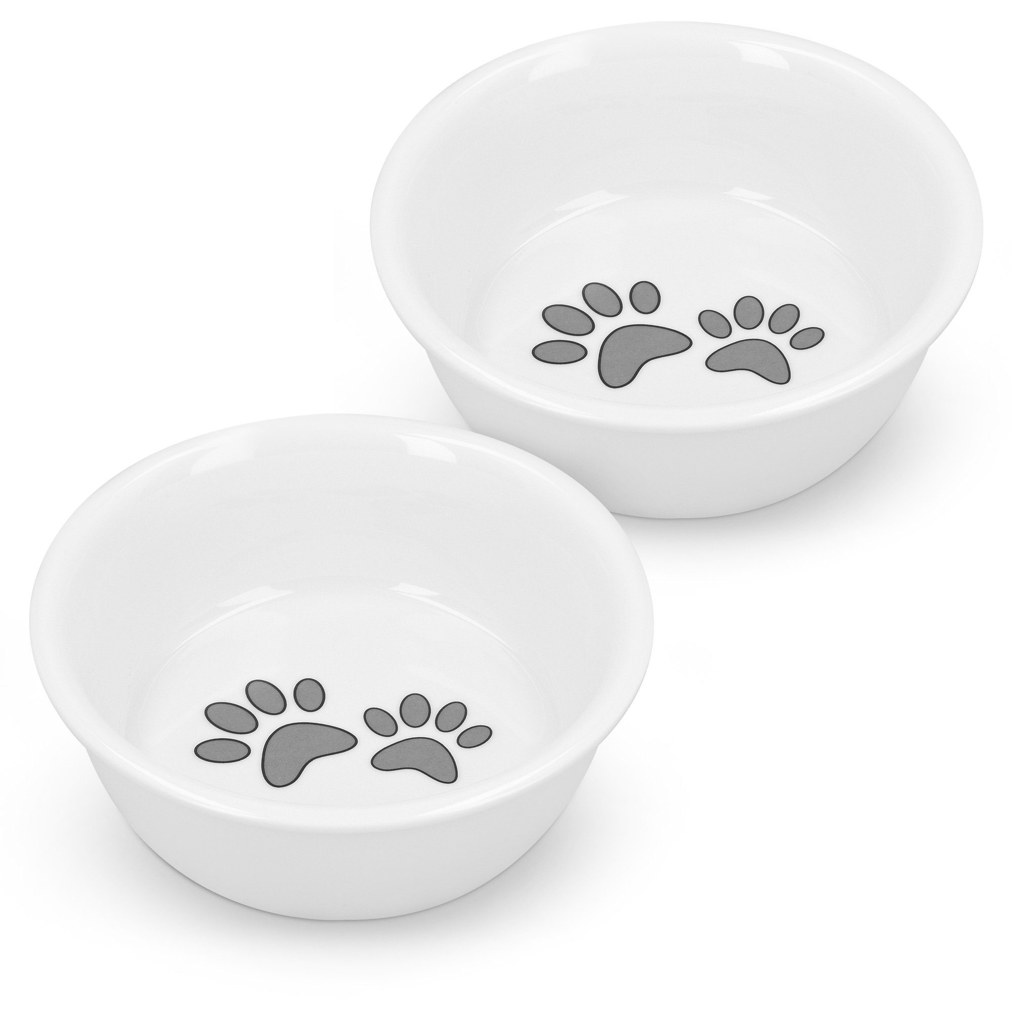 Napf 2er-Set Futternäpfe für Katzen und kleine Hunde, Keramik