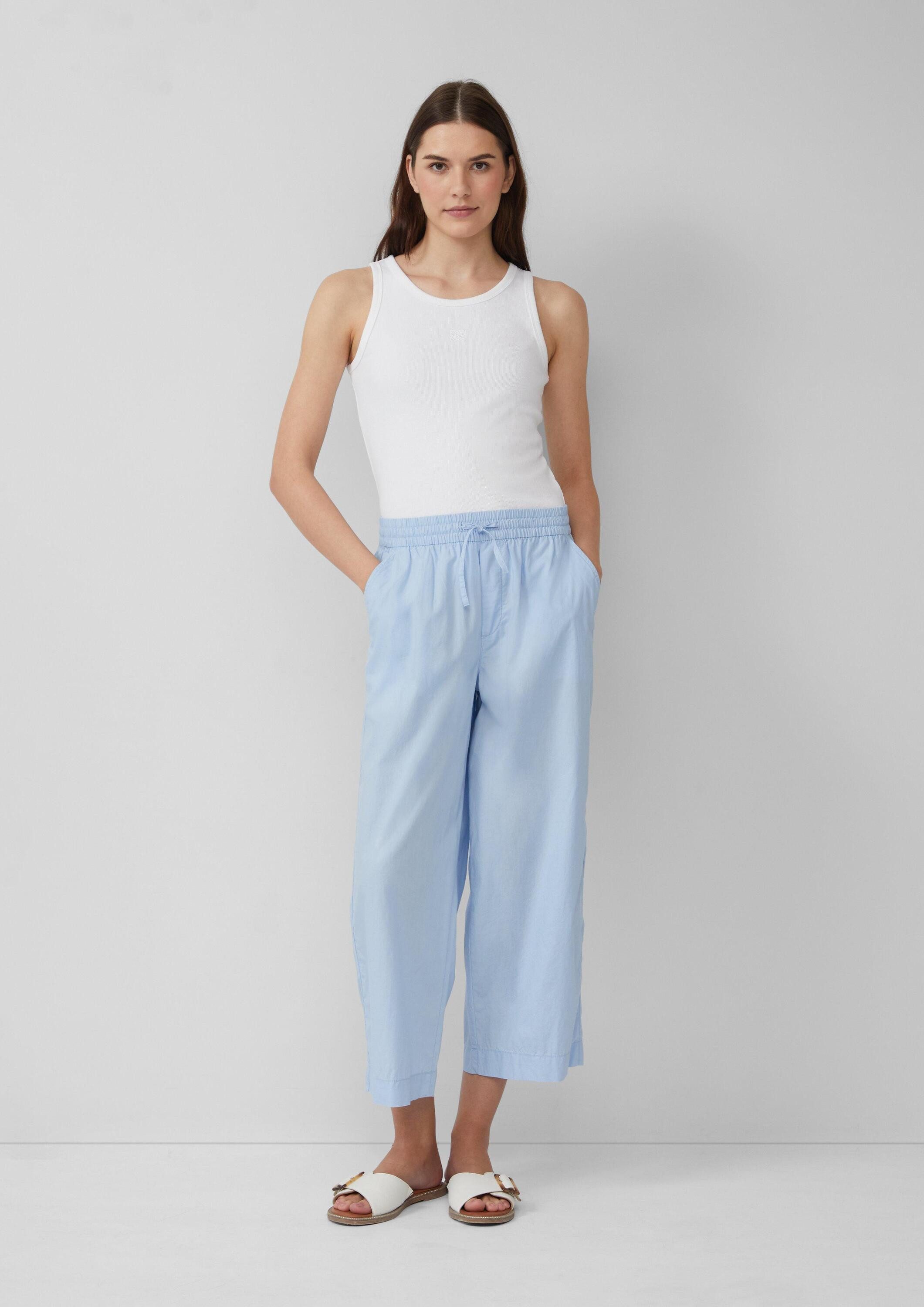 s.Oliver Culotte Hose Leichte Culotte aus Baumwollmix im Relaxed Fit günstig online kaufen