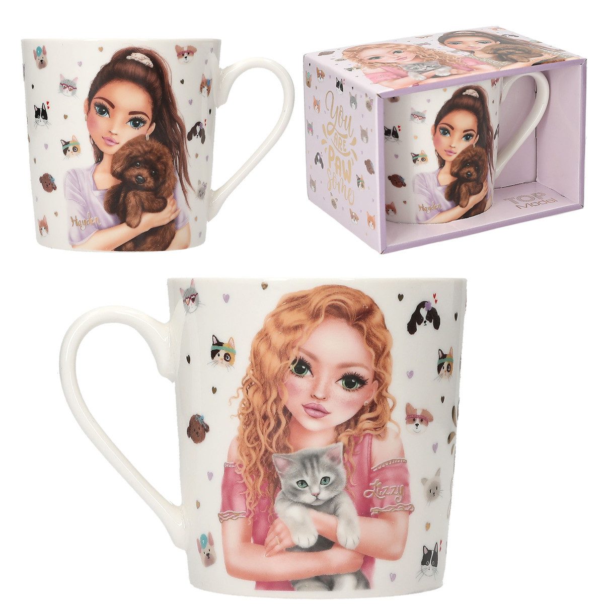 Depesche Freizeittasche DEPESCHE TOPModel Tasse KITTY and DOGGY