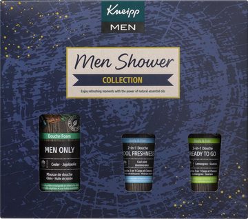 Kneipp GmbH Pflege-Geschenkbox Men Shower Collection - 1x Schaumdusche 200ml + 2x Duschgel 75ml Set, 3-tlg.