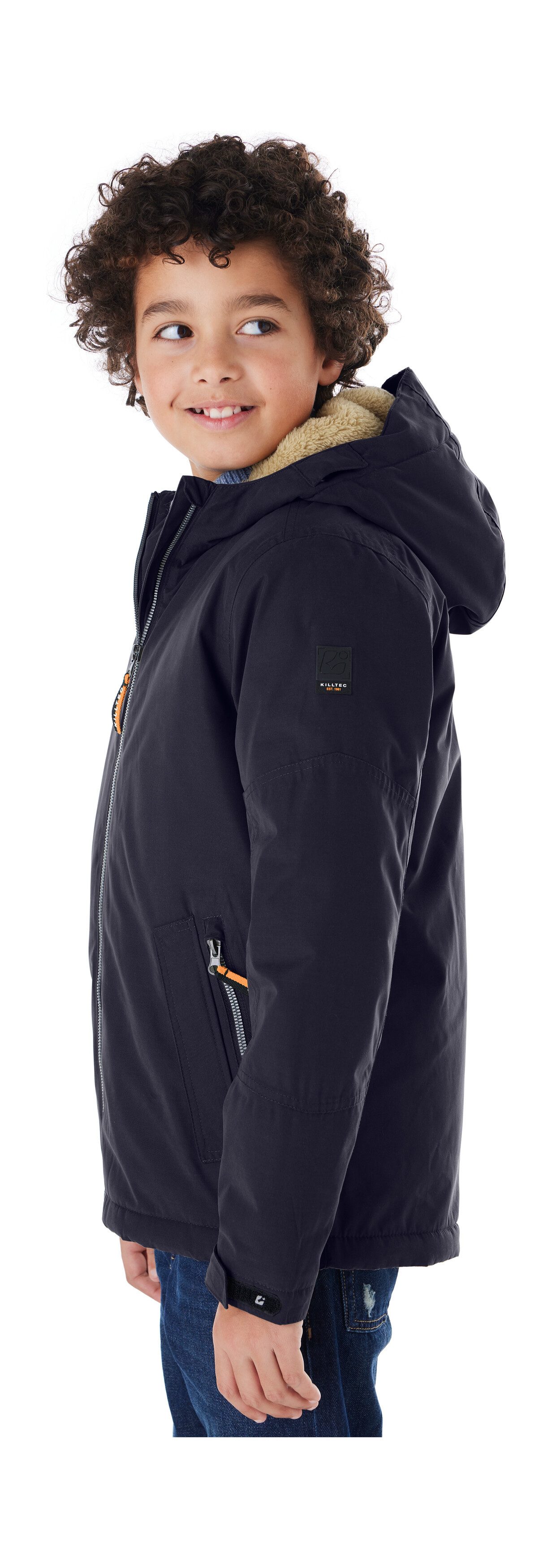 Killtec Funktionsjacke KOW 377 BYS JCKT Wasserdichte Funktionsjacke mit Kapuze, warmem Futter und Kinnschutz – Bild 3 von 5