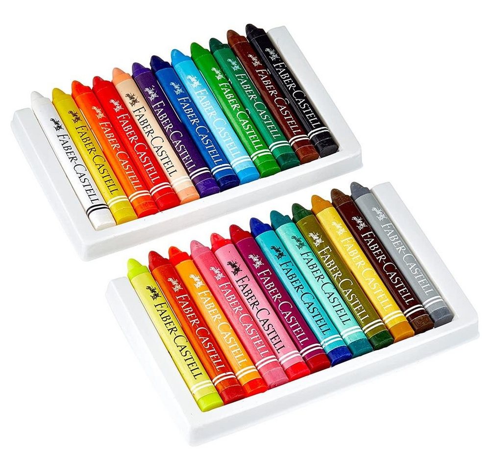 Thumbnail - Faber-Castell Wachsmalstift 24er Etui dreikant, Wachsmalkreide Malstift