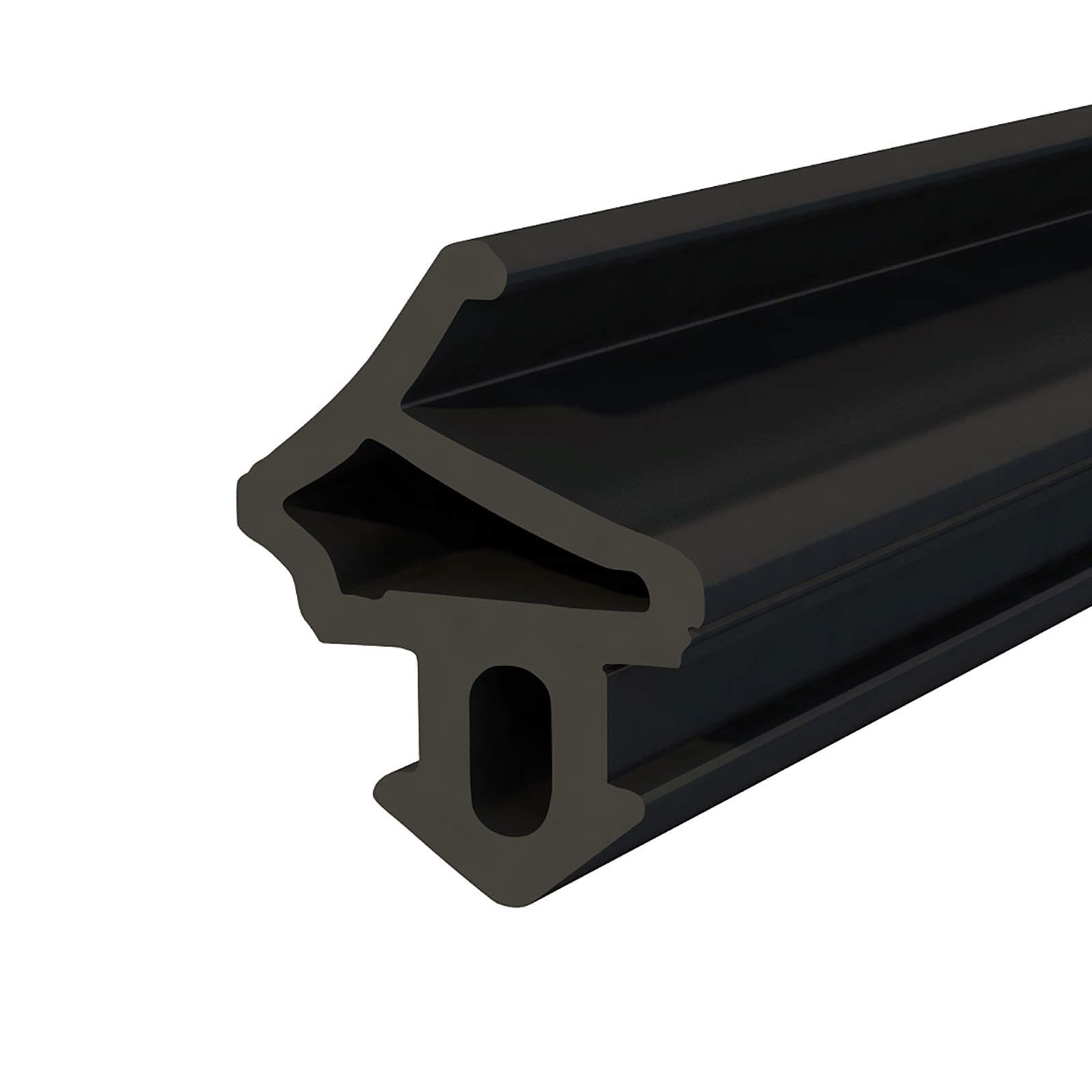 DQ-PP Türdichtband DQ-PP Fensterdichtung, Schwarz, 20 Meter, PVC Fenster, Gummidichtug, ALUPLAST, GEALAN, KBE, KOMMERLING, LB, PANORAMA, PLUS-TEC, REHAU, VEKA, UNIV.