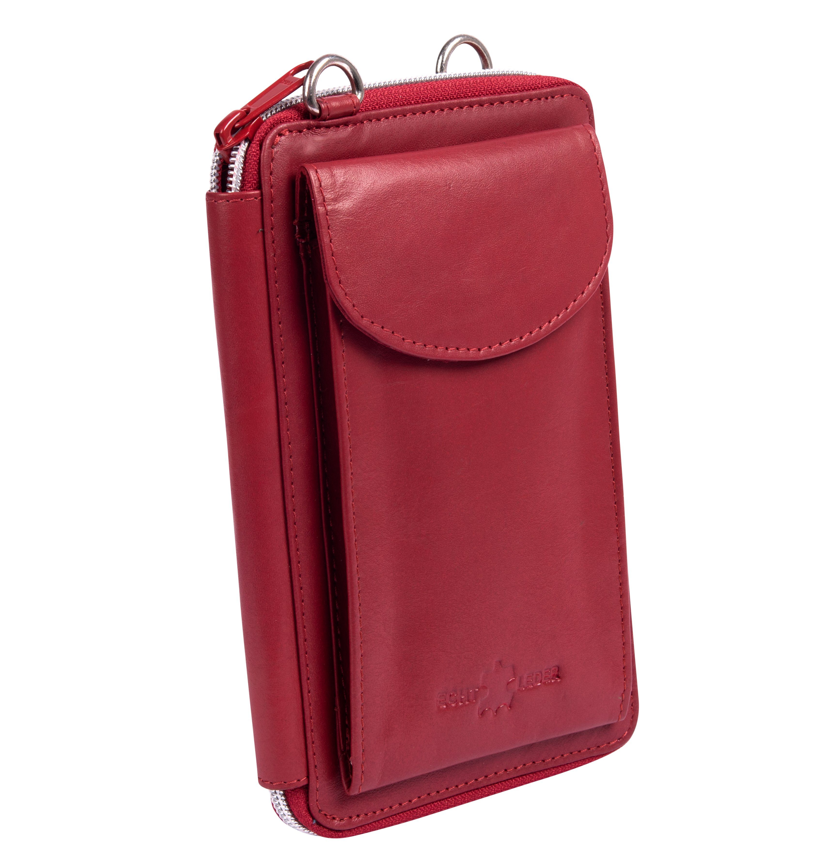 FitBAG Beat Cognac Handytasche Für Medion - Echtleder Hülle Mit Reinigungsfunktion