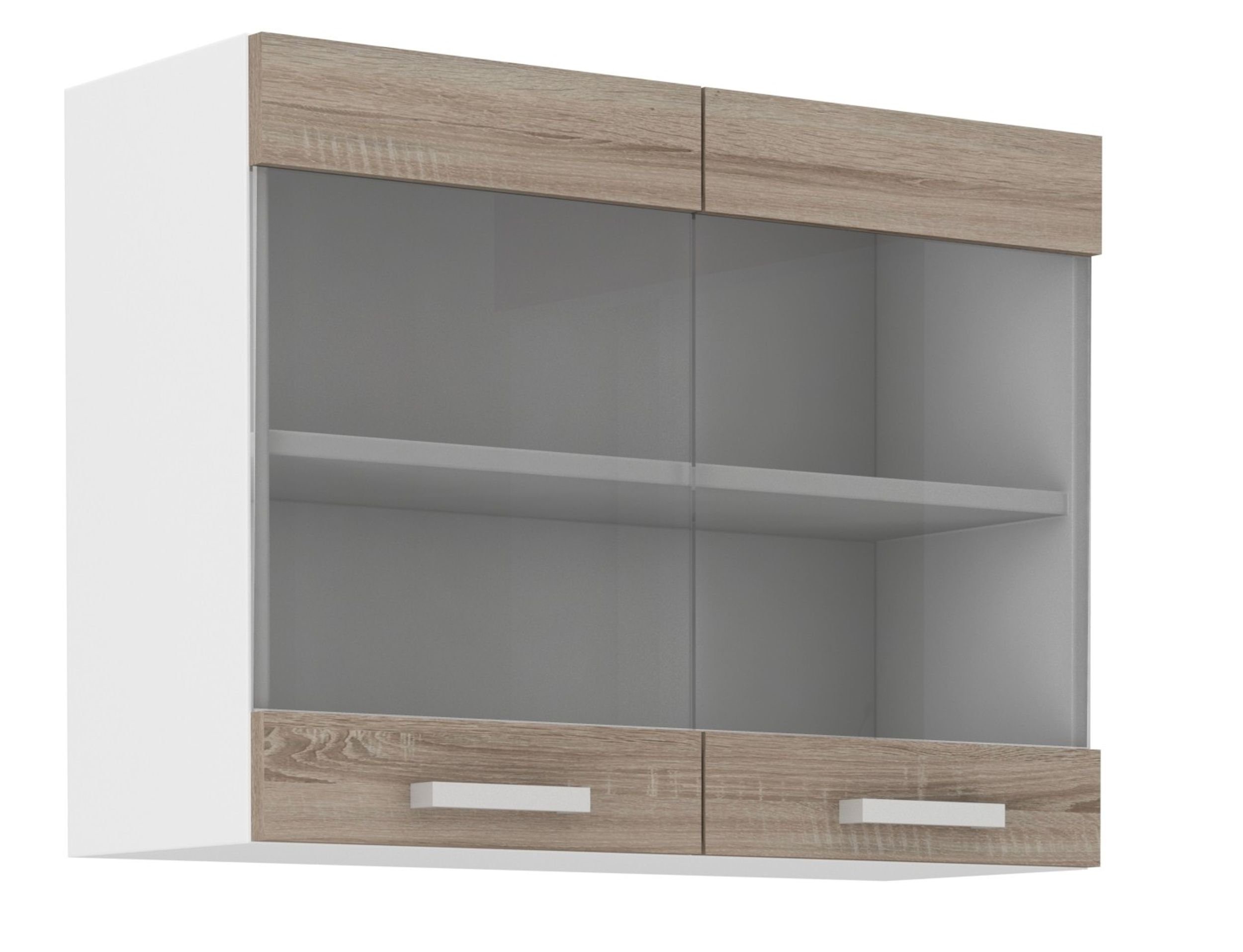 Küchen-Preisbombe Glashängeschrank 80 cm Küche Dave günstig online kaufen