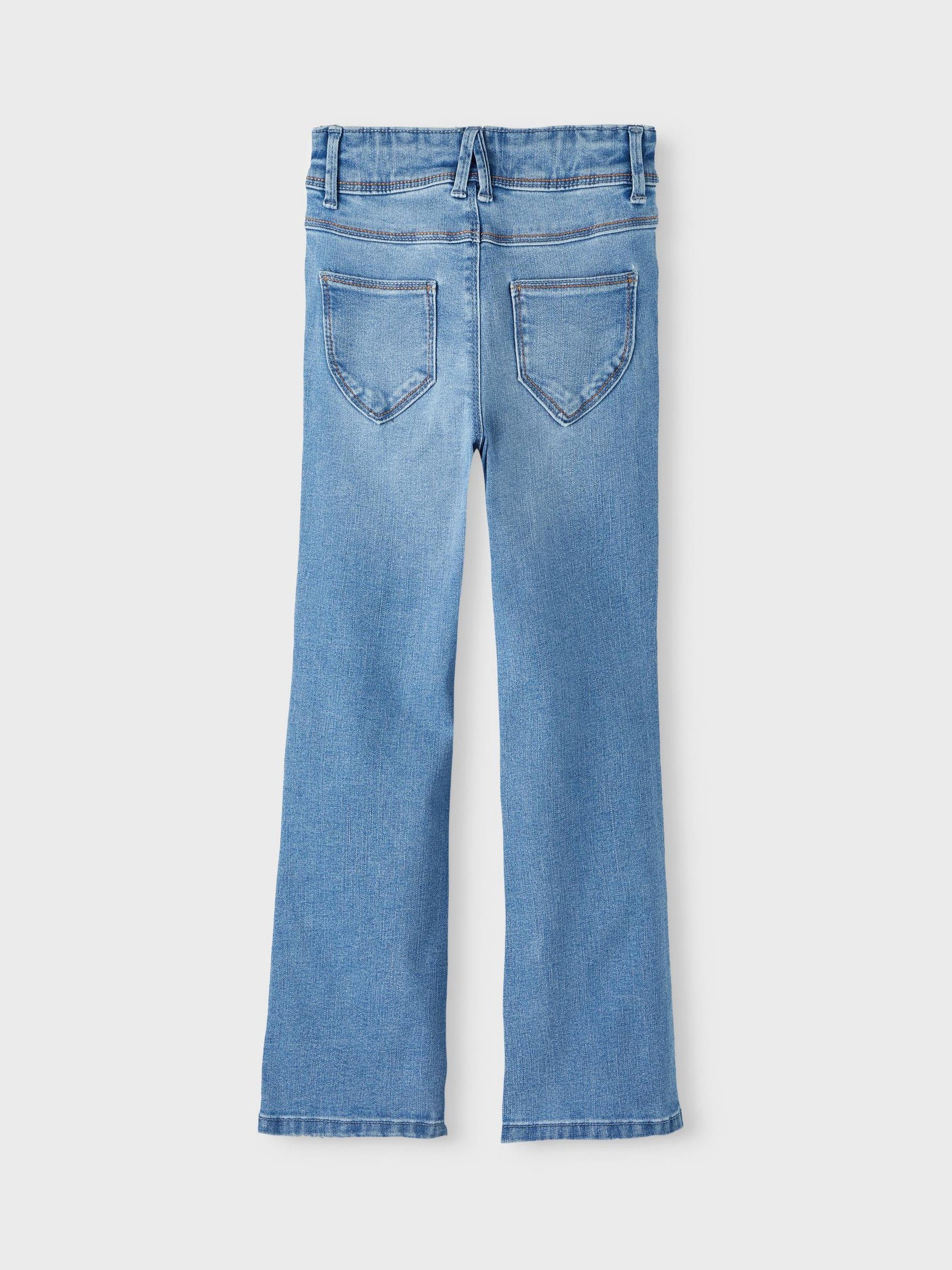 Name It Hose NKFPOLLY Mädchen Leg 5535 Denim in Regular-fit-Jeans Jeans Straight Blau