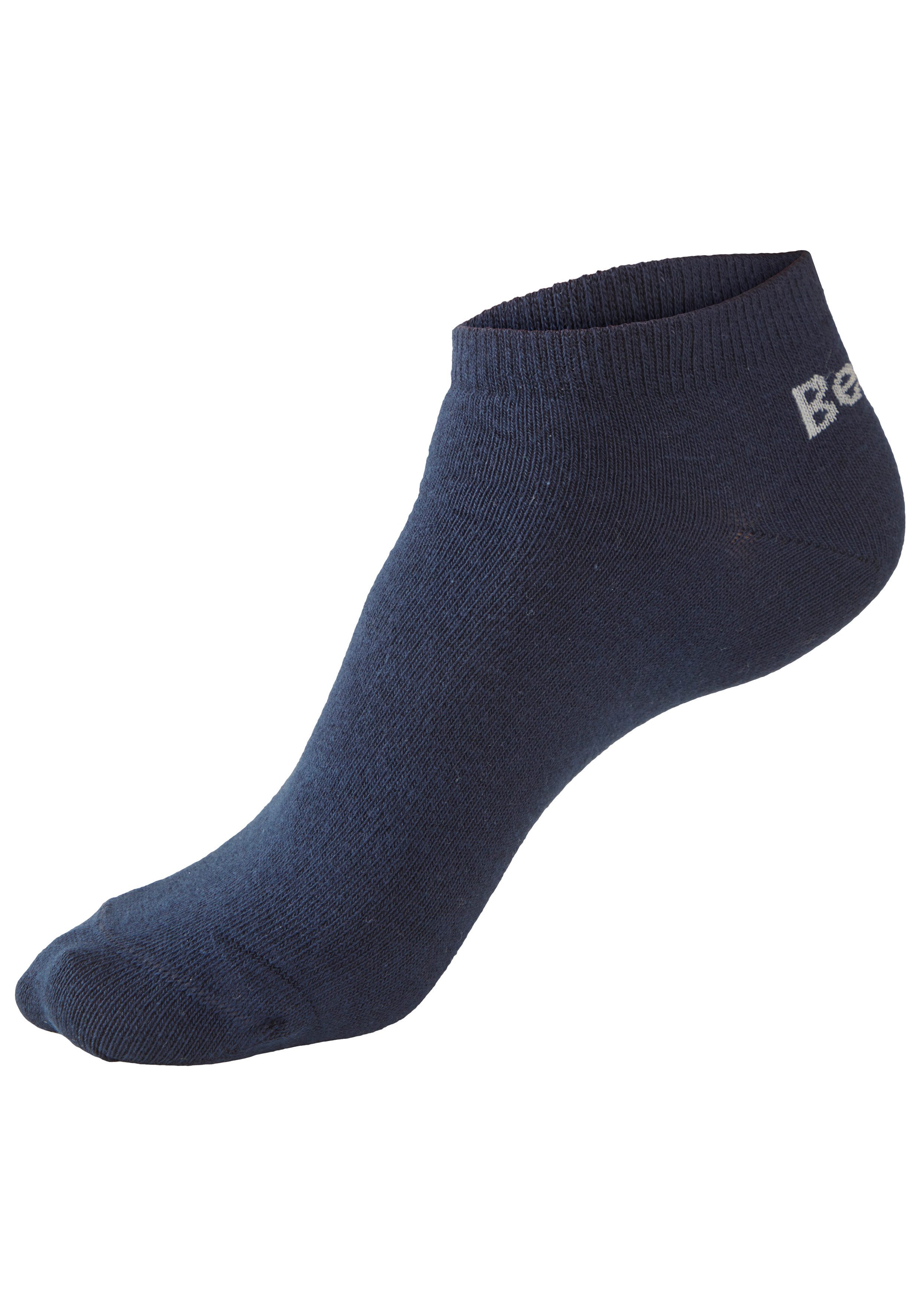 Bench. Sneakersocken für Damen und Herren in Baumwollmischung, für Sport und Freizeit (Packung, 6-Paar, Gr. 35-38 bis 43-46) mit klassischem Logoschriftzug, ohn – Bild 5 von 5
