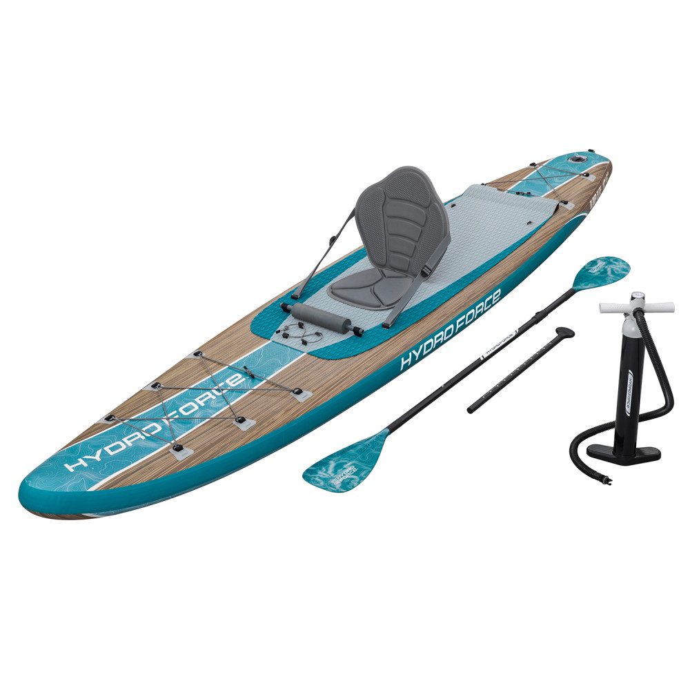 SUP-Board Bestway Hydro Force SUP Touring Board-Set Glider Elite mit Sitz 381 x
