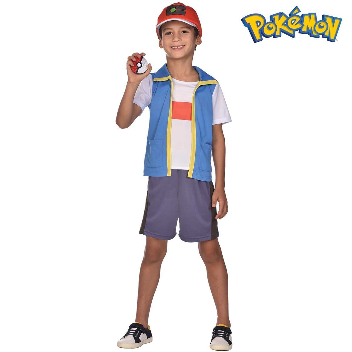 Amscan Kostüm Pokemon Kostüm Trainer Ash für Kinder