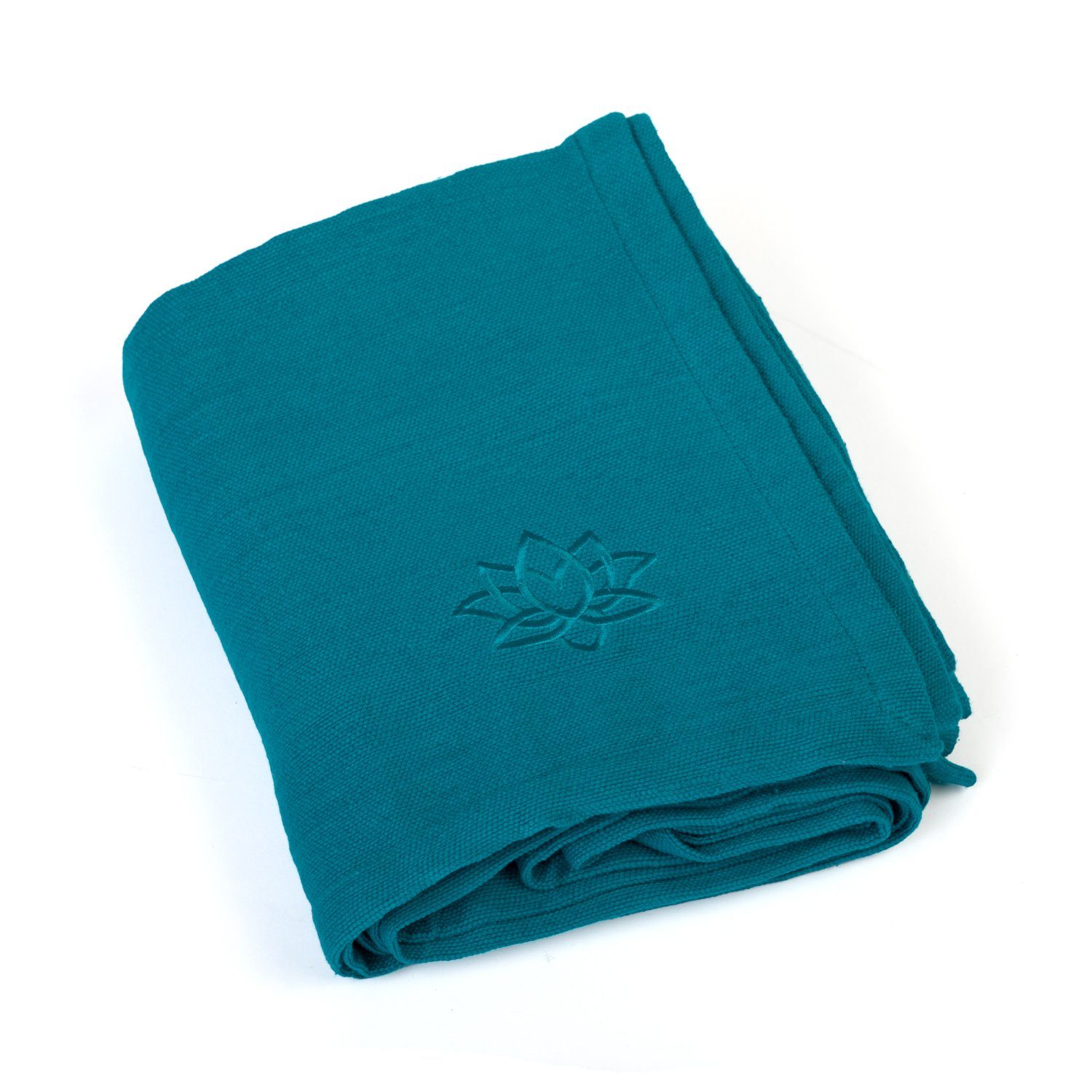 Wohndecke Yogadecke SHAVASANA, Baumwolle petrol, bodhi günstig online kaufen