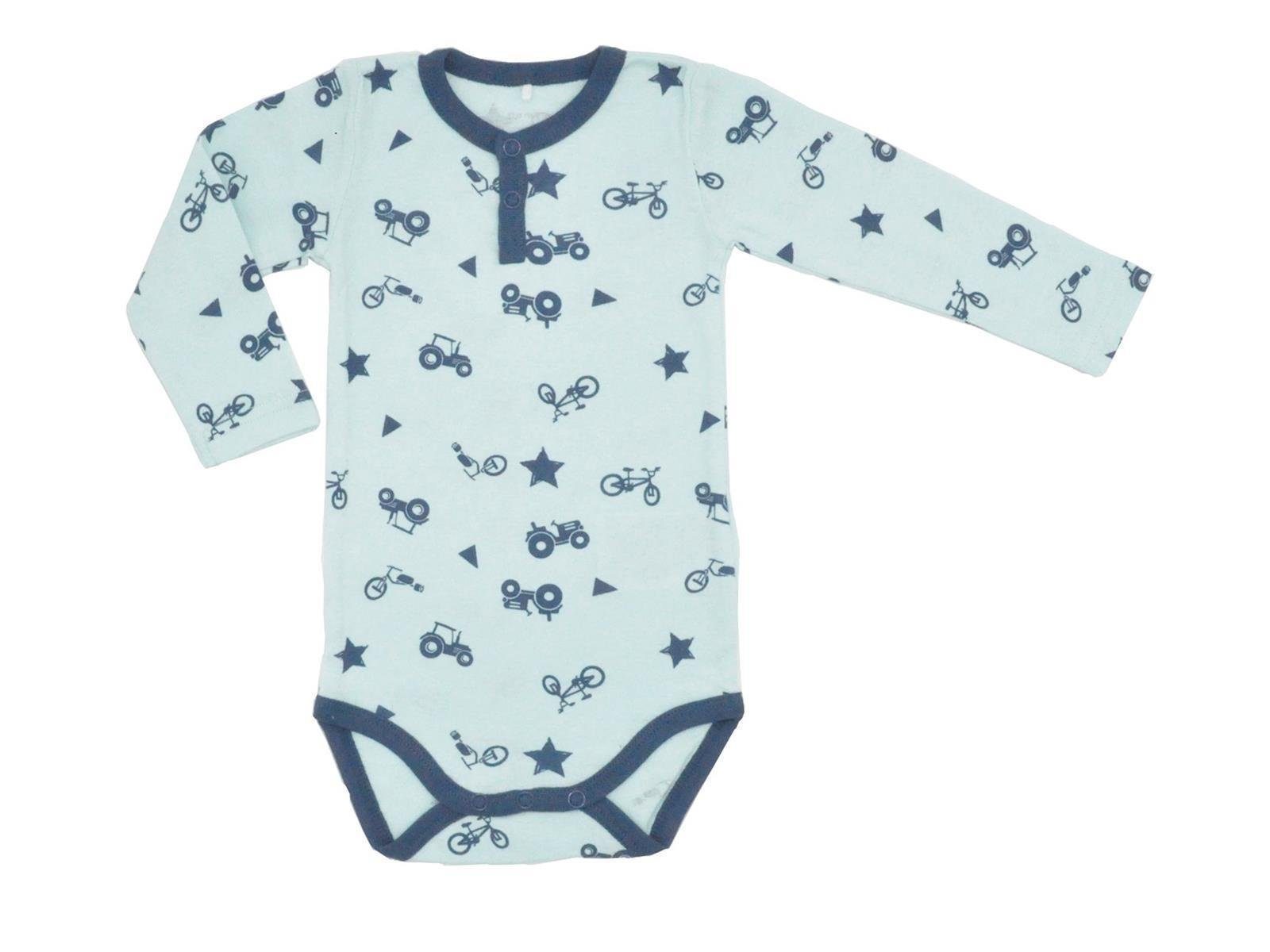 Name It Langarmbody Name It Jungen Baby-Body langarm mit Allover-Print ...