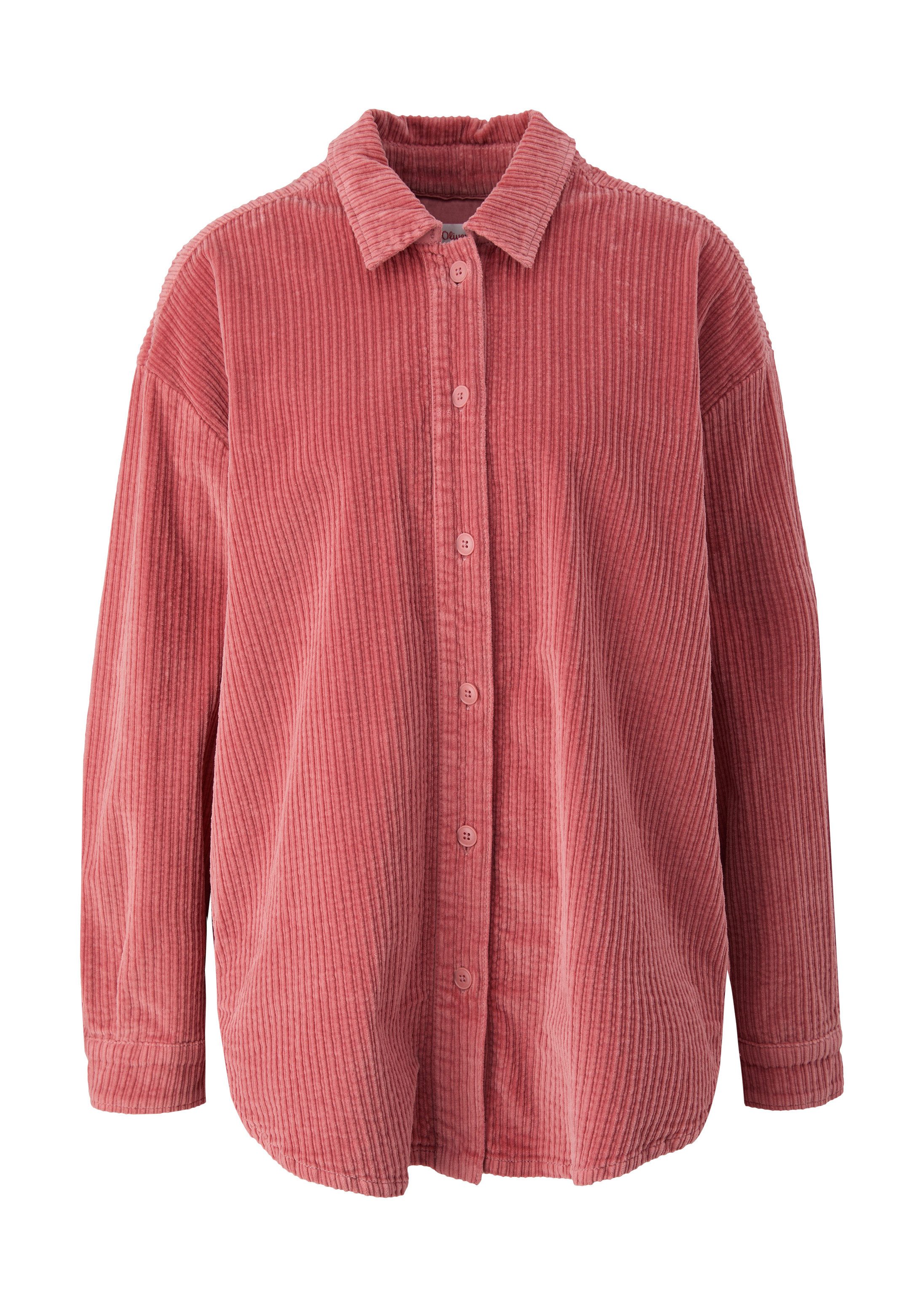 s.Oliver Langarmbluse Indoor-Blazer Overshirt aus Cord