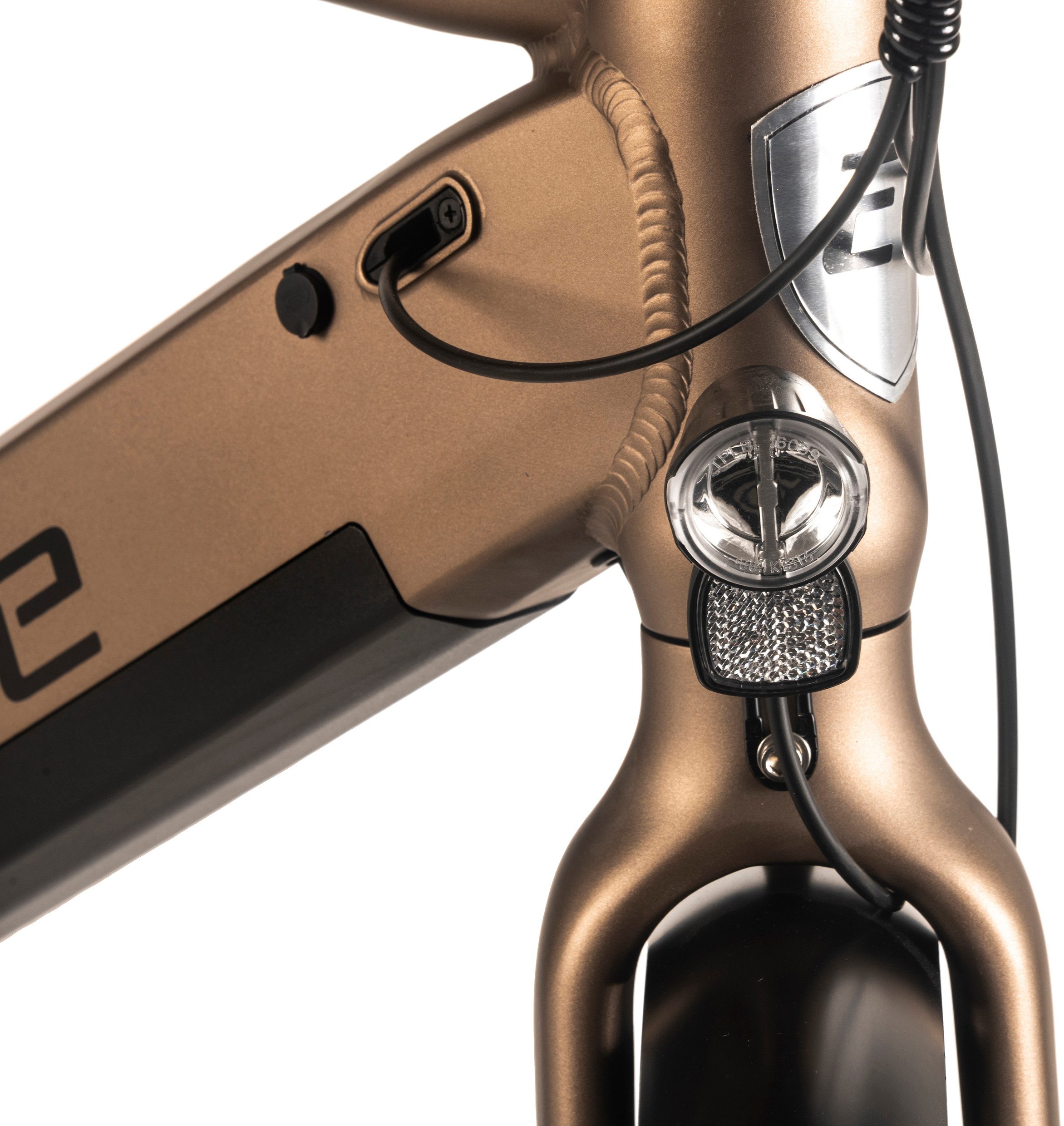 Adore E-Bike Cityrad 27,5" Alu Cityfahrrad CX-290 Mittelmotor 75NM / 15Ah Bronze, 8 Gang Shimano Nexus Schaltwerk, Nabenschaltung, Mittelmotor, 540 Wh, Pedelec, Elektrofahrrad für Damen und Herren