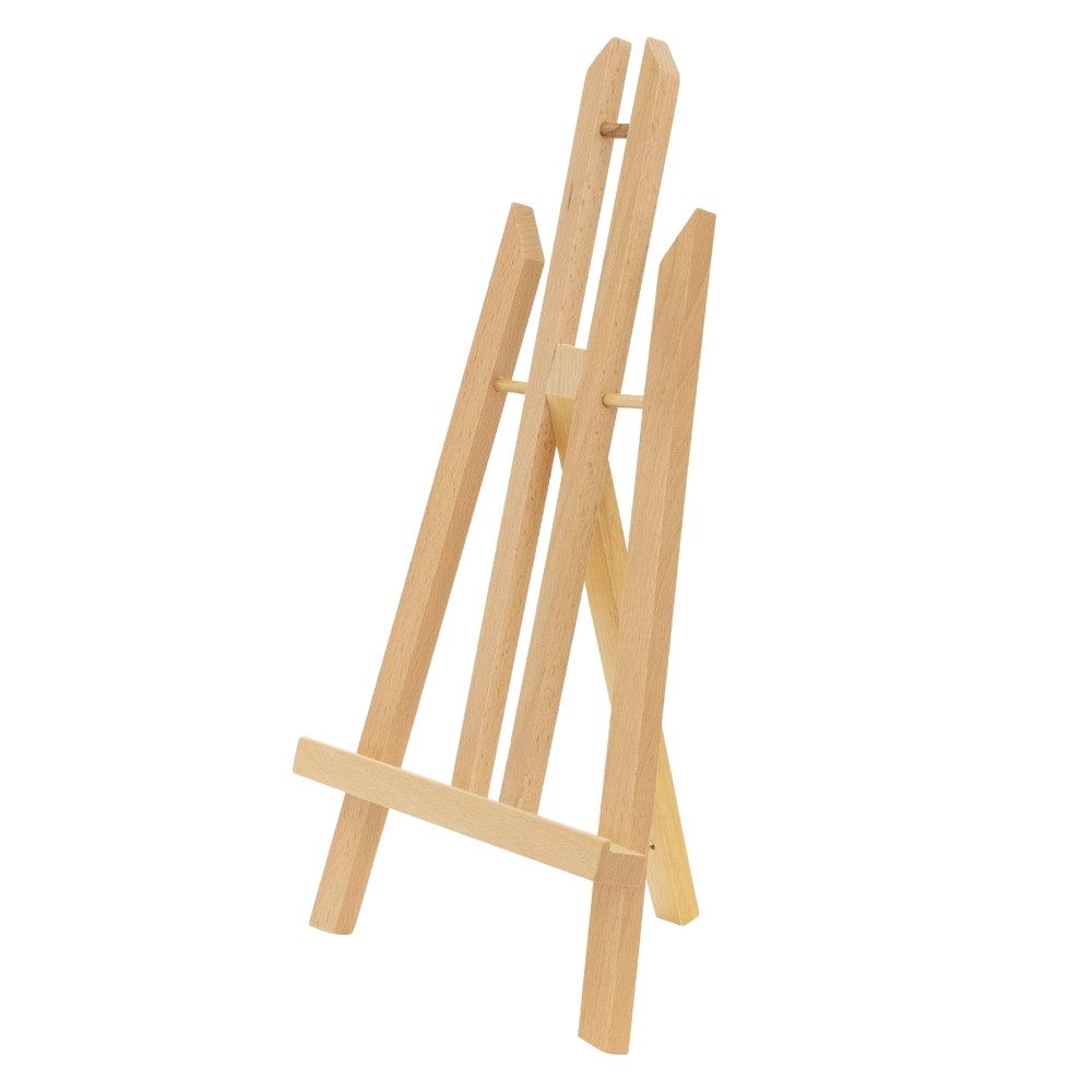 ECD Germany Standstaffelei Tischstaffelei zum Malen für Leinwänden und Keilrahmen, Tischstaffelei aus Holz klappbar mit H-Rahmen ‎22x14x40,5cm