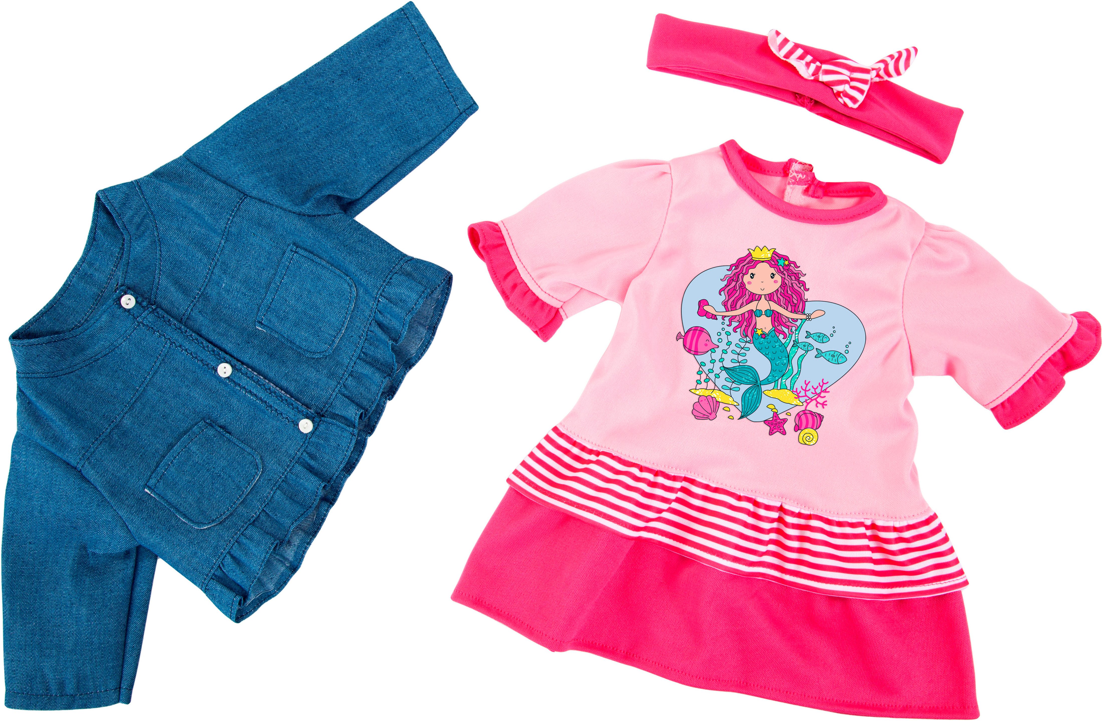 Bayer Puppenkleidung Kleid/Jacke pink 38 cm (Set, 3-tlg) günstig online kaufen