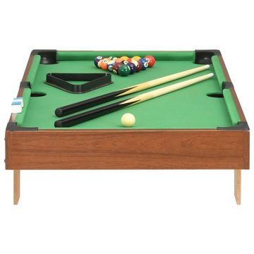 vidaXL Billardtisch 3-Fuß-Mini-Billardtisch 92×52×19 cm Braun und Grün