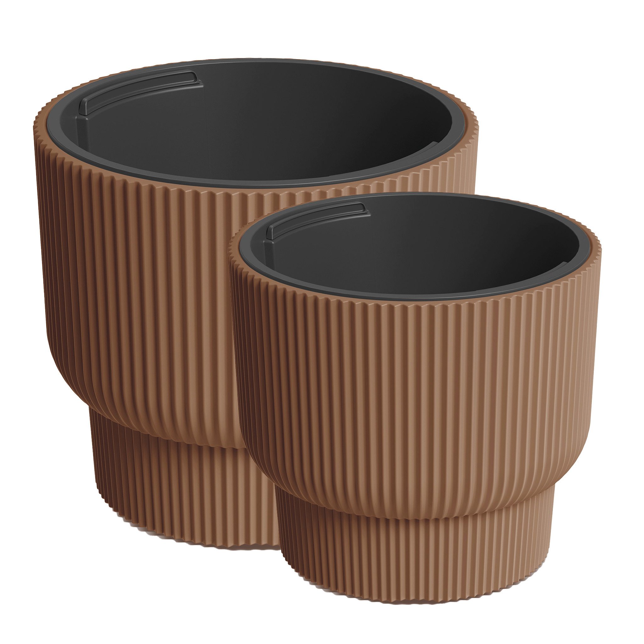 VidaAtHome.de Blumentopf Design-Pflanzgefäße-Set ULEY (2er Set) (Spar-Set, günstig online kaufen