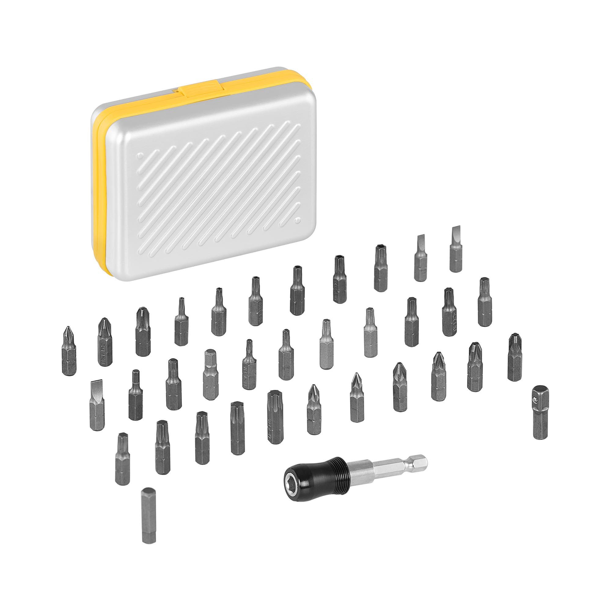 MSW Bit-Set 34-teilig Schraubendreher Bit Satz Bit Set Aufsatz Allzweck-Bit-Set