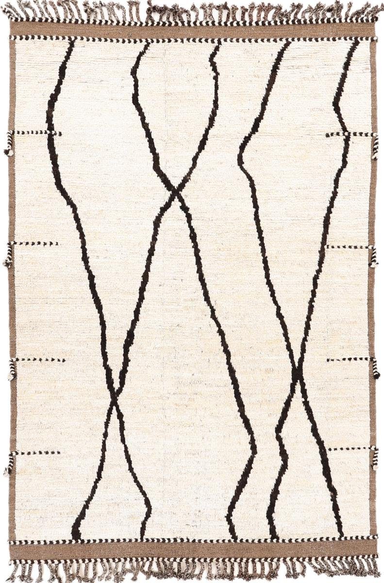 20 Trading, Moderner Atlas Orientteppich Maroccan mm Orientteppich, Berber 213x311 Nain Handgeknüpfter rechteckig, Höhe: