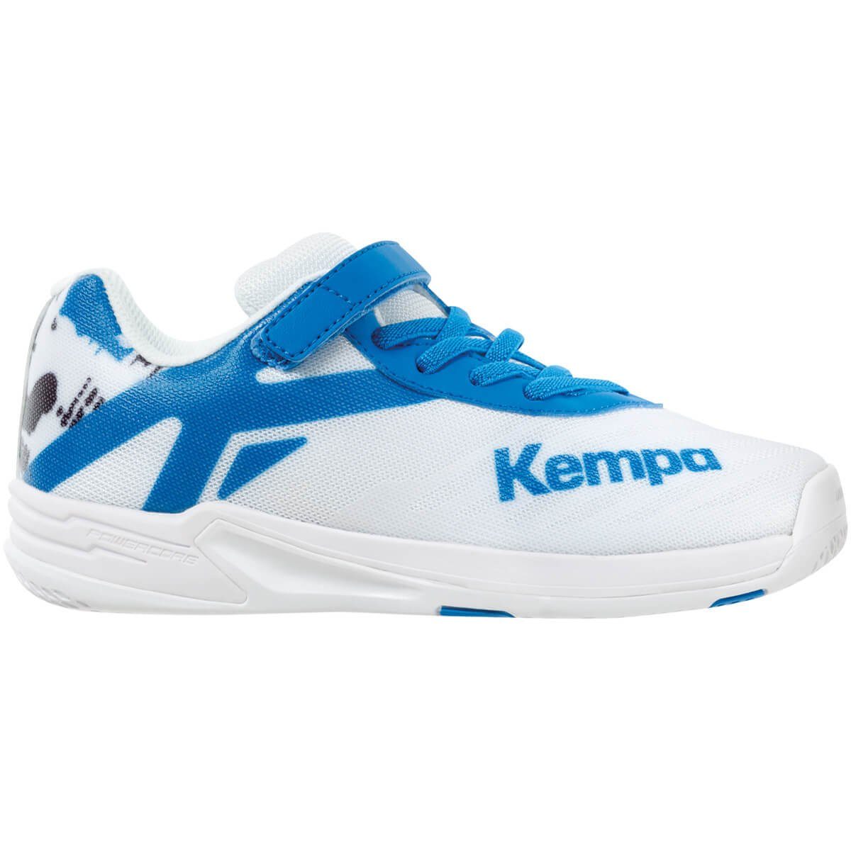 Hallenschuh Hallen-Sport-Schuhe blau Kempa Kempa weiß/fair