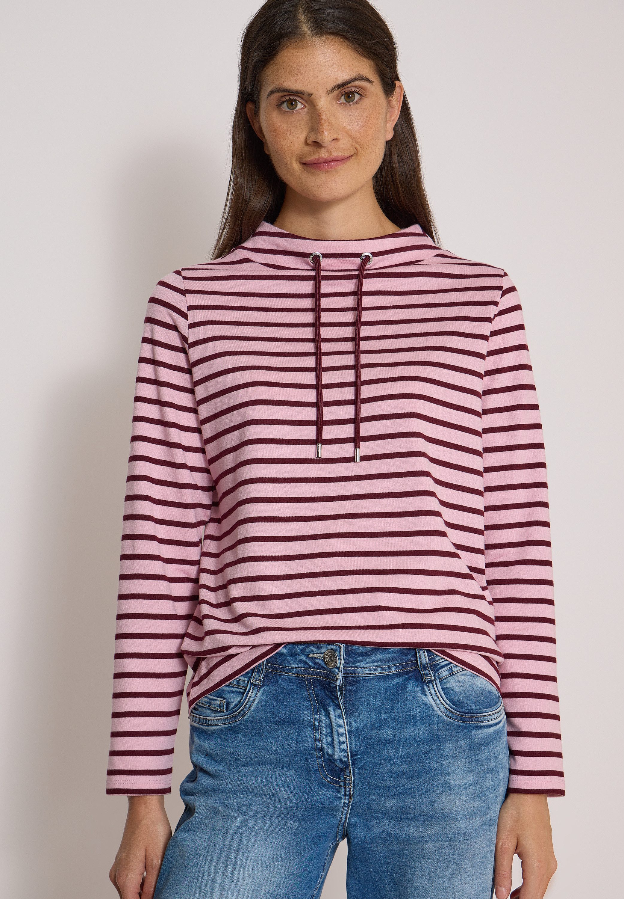CECIL Langarmshirt im Streifendesign