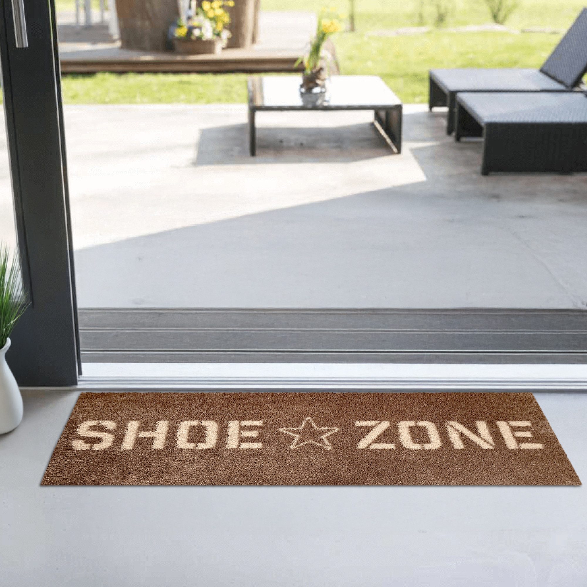 akzente Fußmatte Feel SHOEZONE, Rechteckig, Höhe: 6 mm, 35x100 cm, Polyeste günstig online kaufen