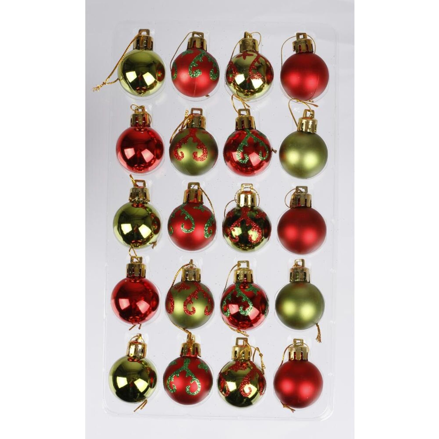 BURI Weihnachtsbaumkugel 12x 20er-Set Weihnachtsbaumschmuck aus Kunststoff 3cm klein 240 Kugeln (240 St)