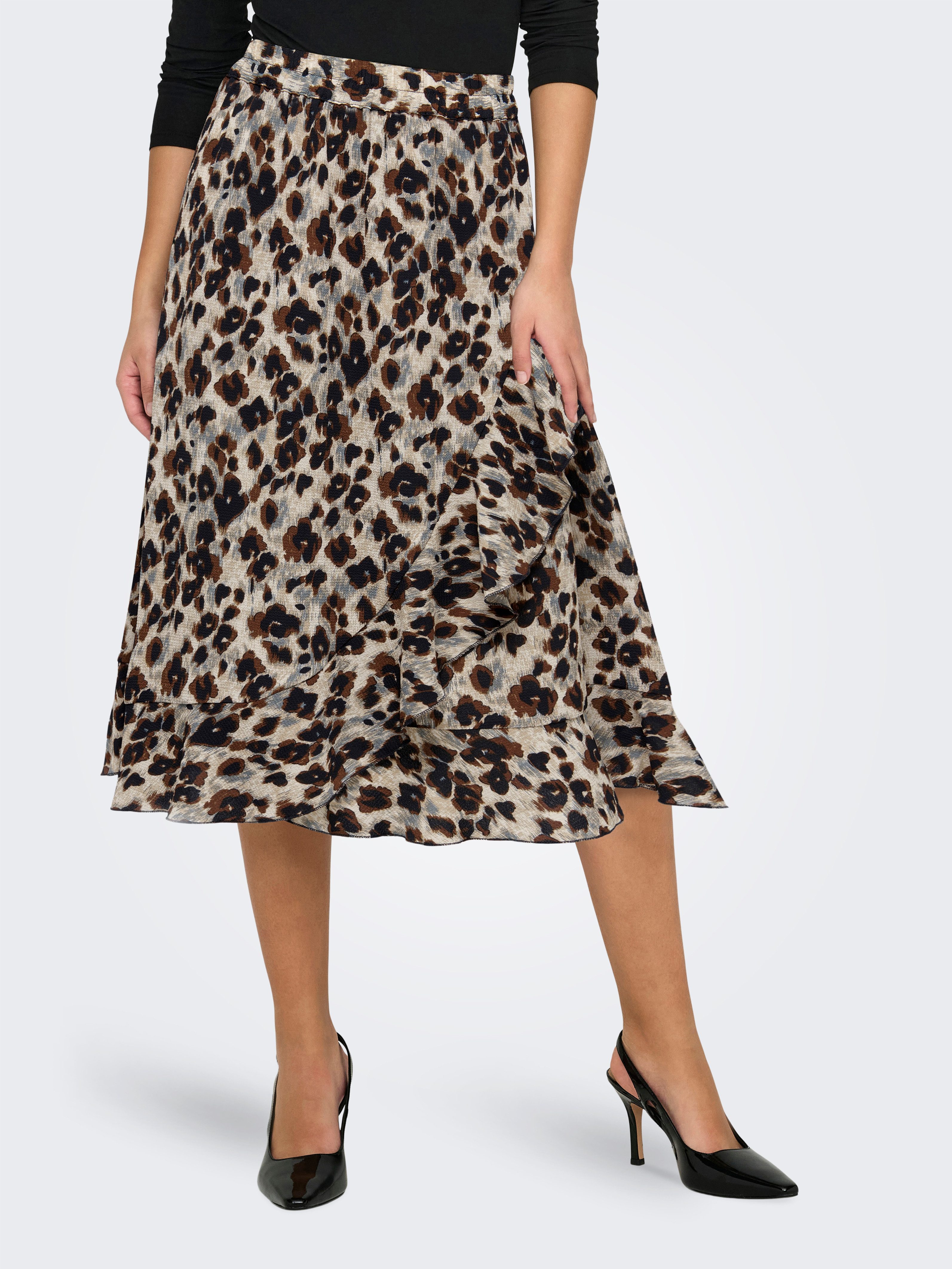 ONLY Wickelrock ONLCARLY FLOUNCE LONG SKIRT günstig online kaufen