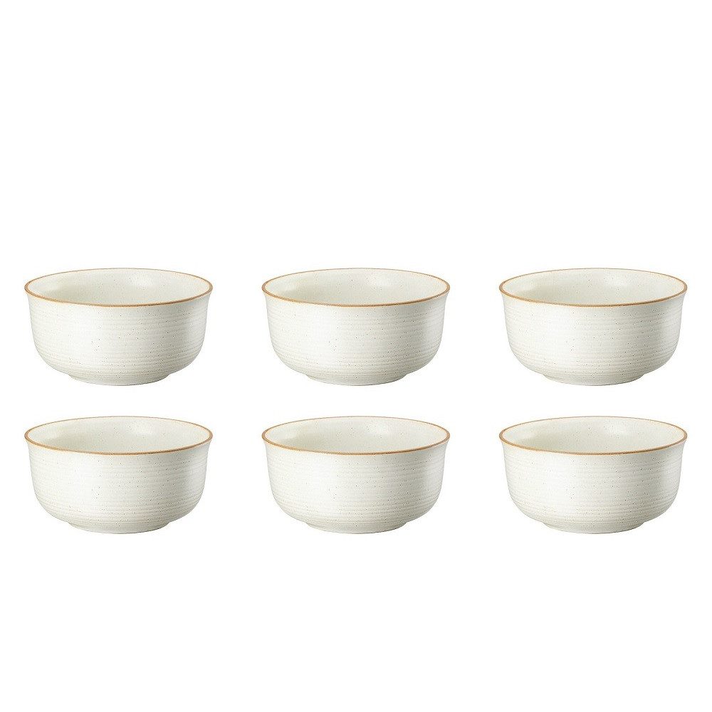 Thomas Porzellan Müslischale Thomas Nature Sand Müslischale Ř 15 cm 6er Set, Steinzeug, (Set)