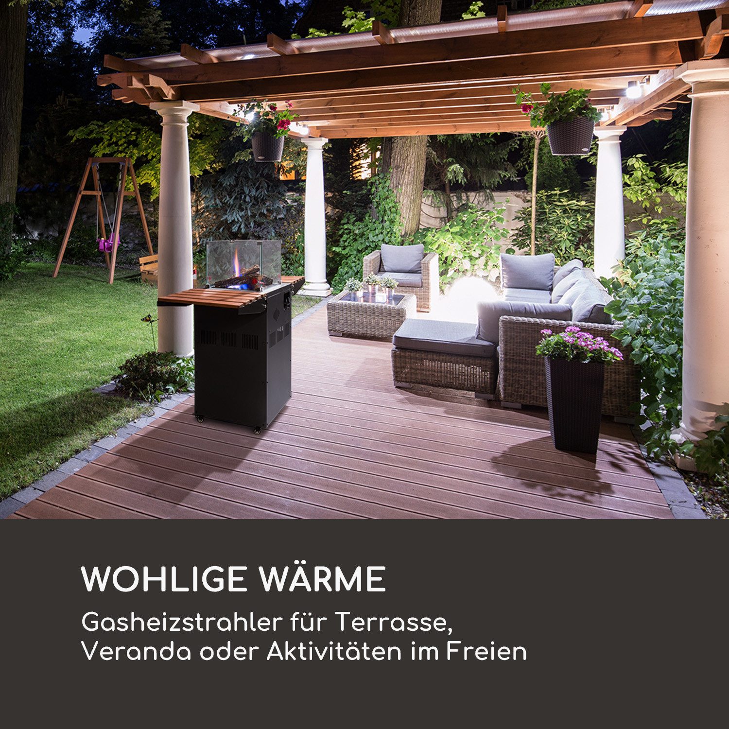 blumfeldt Terrassenstrahler Flagranti Plus Gasheizstrahler