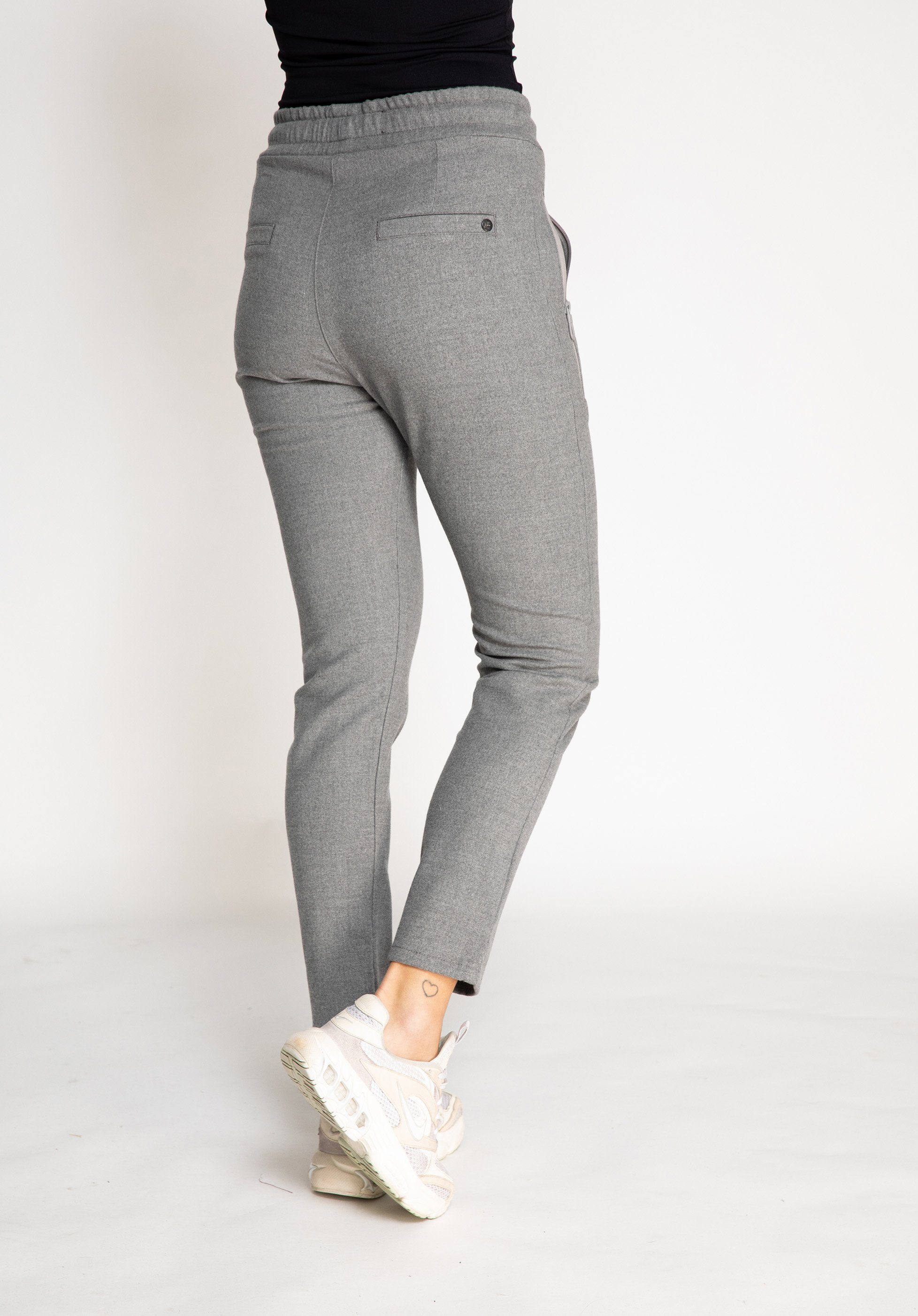 Zhrill Chinos Hose Tragekomfort angenehmer FABIA Grey (0-tlg)