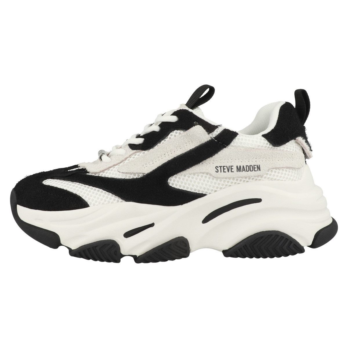 STEVE MADDEN Possession-E Damen Sneaker Turnschuhe, Sportschuhe, Freizeitschuhe, Halbschuhe, Schnürschuhe