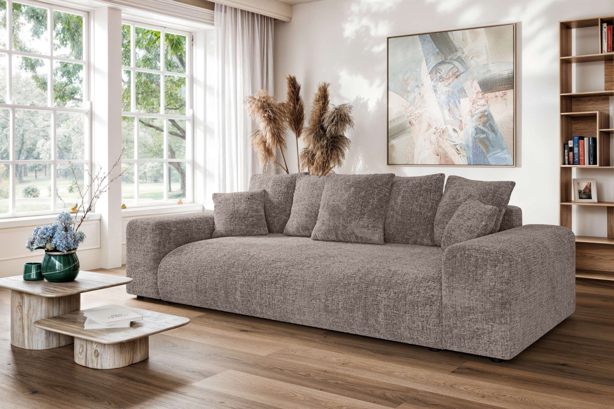 Home affaire Big-Sofa LAKESIDE 3-Sitzer Schlafsofa günstig online kaufen