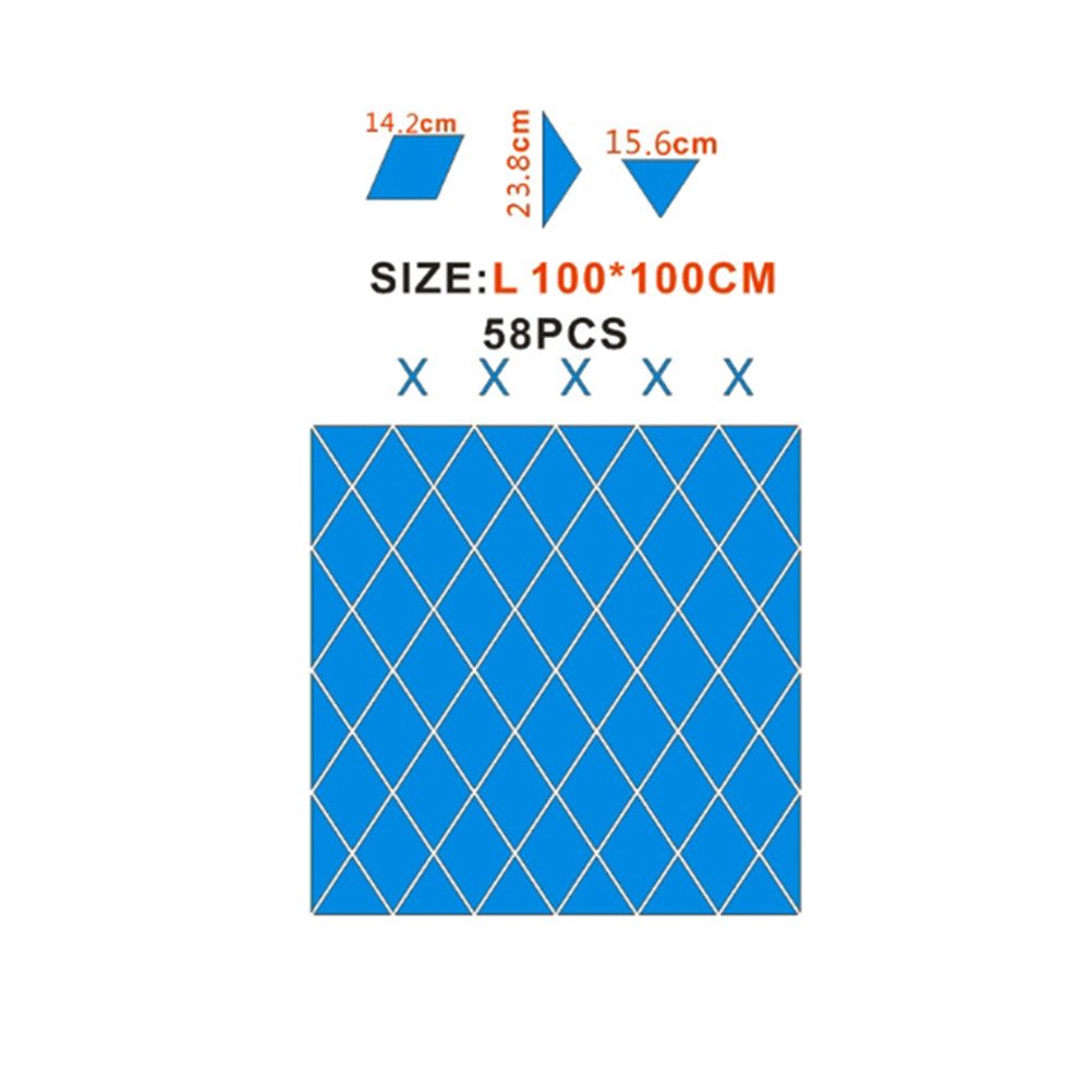 Coonoor 3D-Wandtattoo Wandspiegel Spiegelfliesen Selbstklebend DIY Acryl wa günstig online kaufen