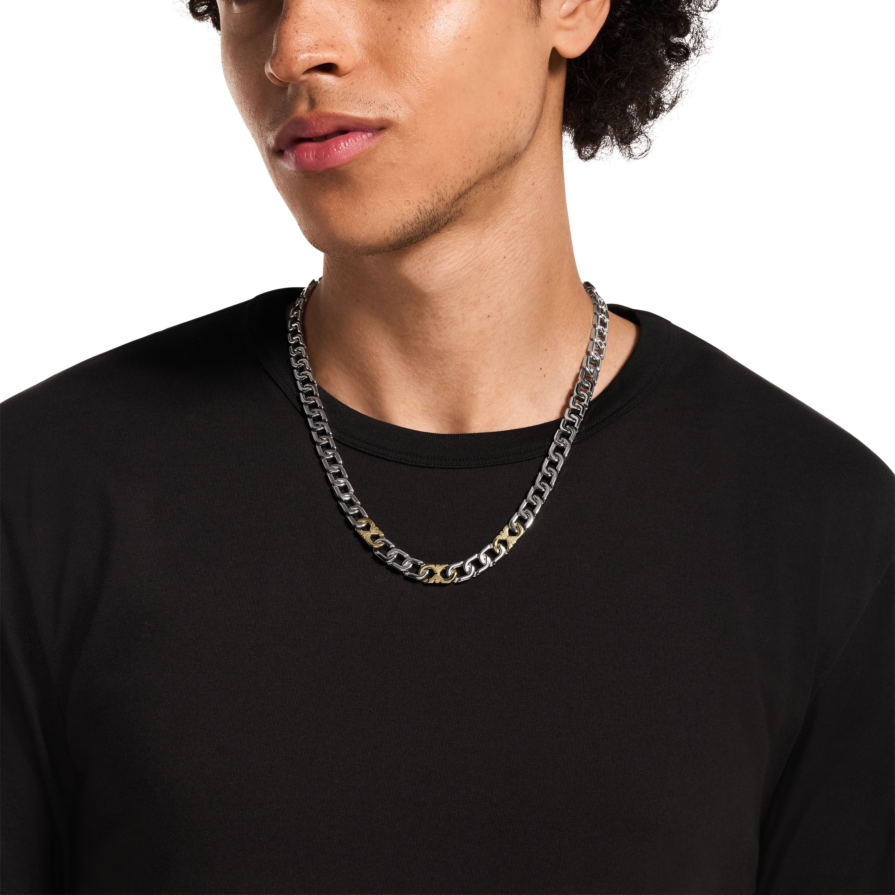 Emporio Armani Kette ohne Anhänger Schmuck Geschenk Edelstahl