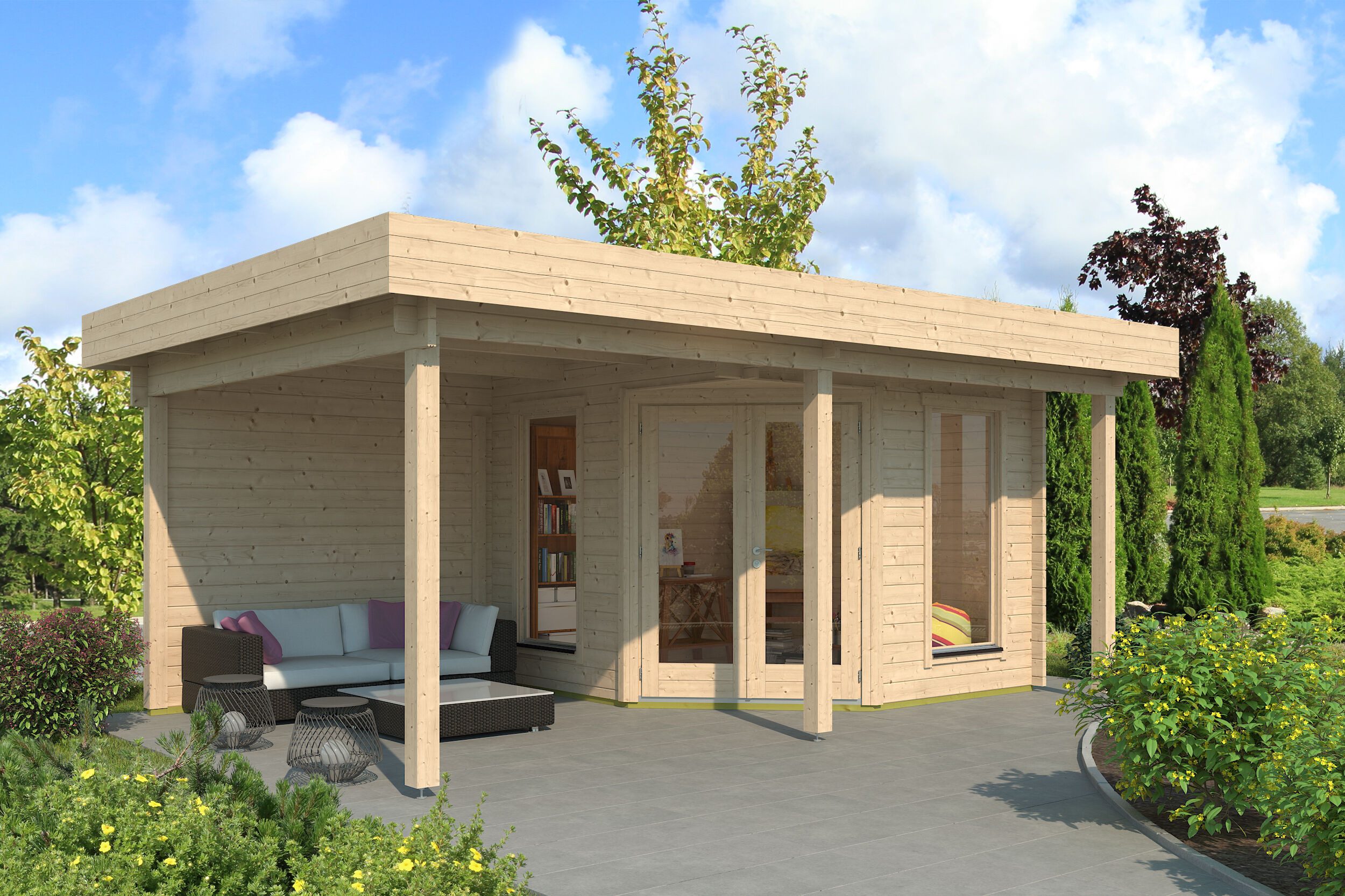 Fjordholz Gartenhaus Nora 44 G Modern