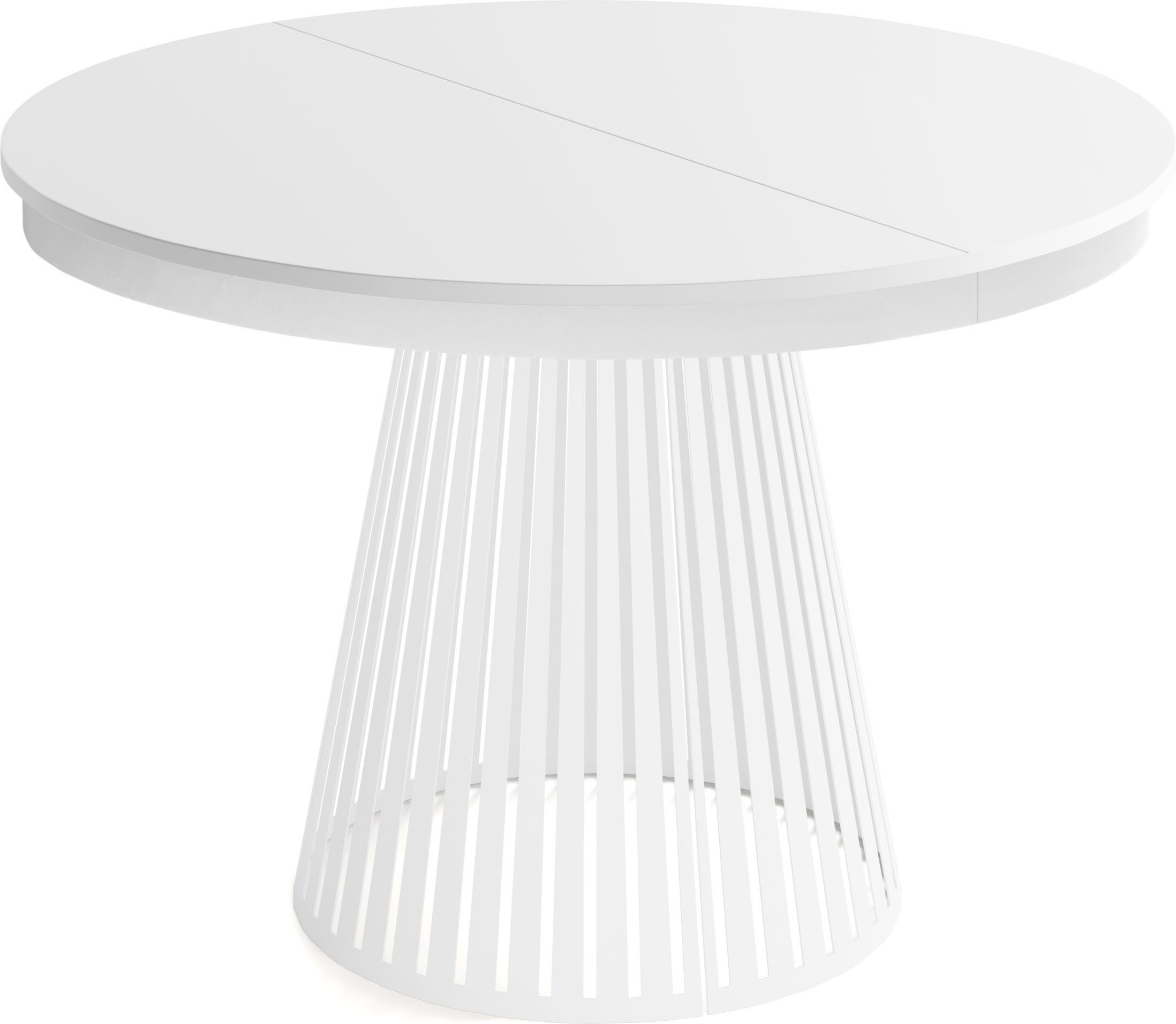 WFL GROUP Esstisch Naro White (erhältlich in 2 Größen – 100/120 cm, auszieh günstig online kaufen