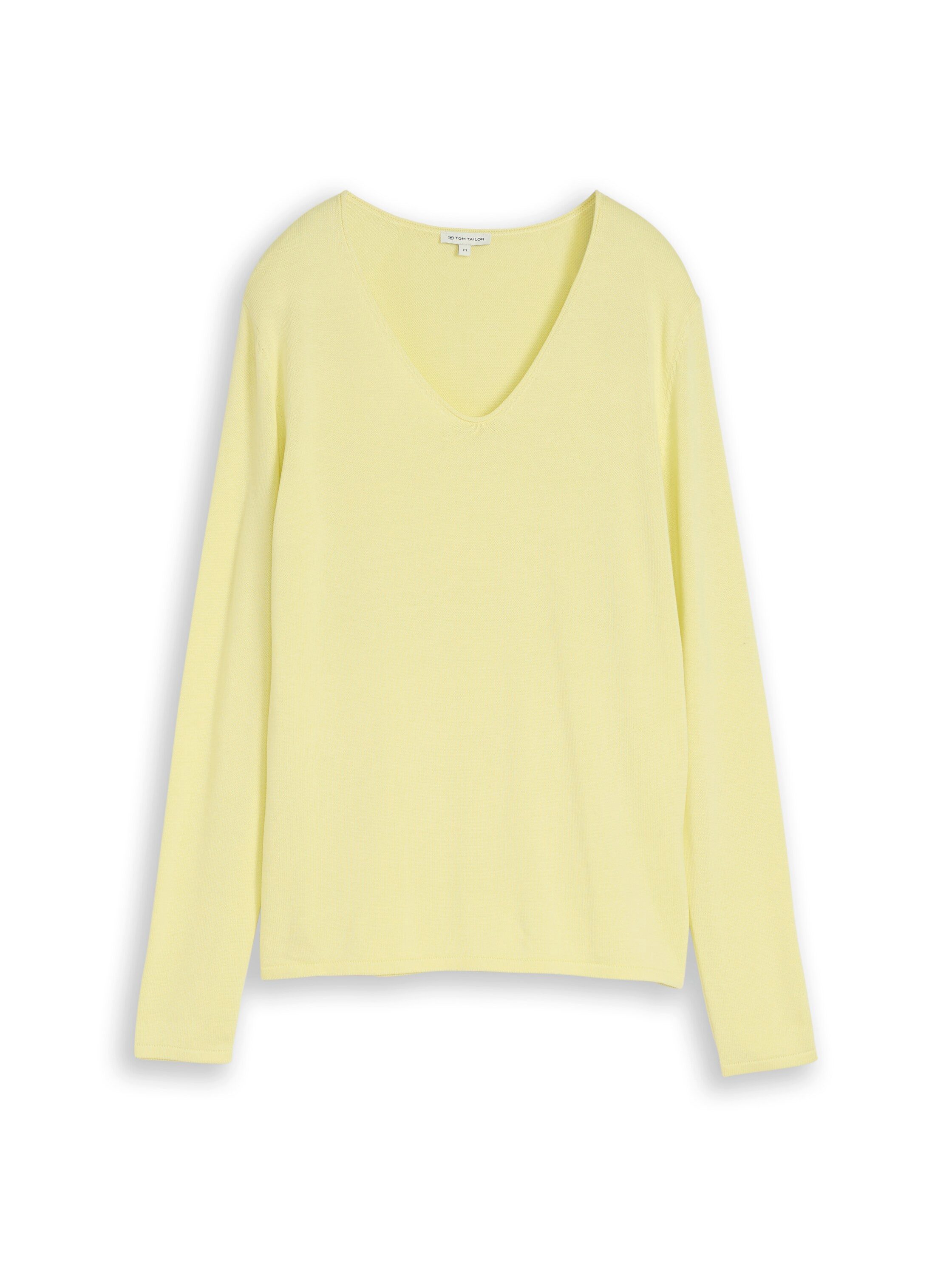 TOM TAILOR Sweatjacke Strickpullover mit V-Ausschnitt günstig online kaufen