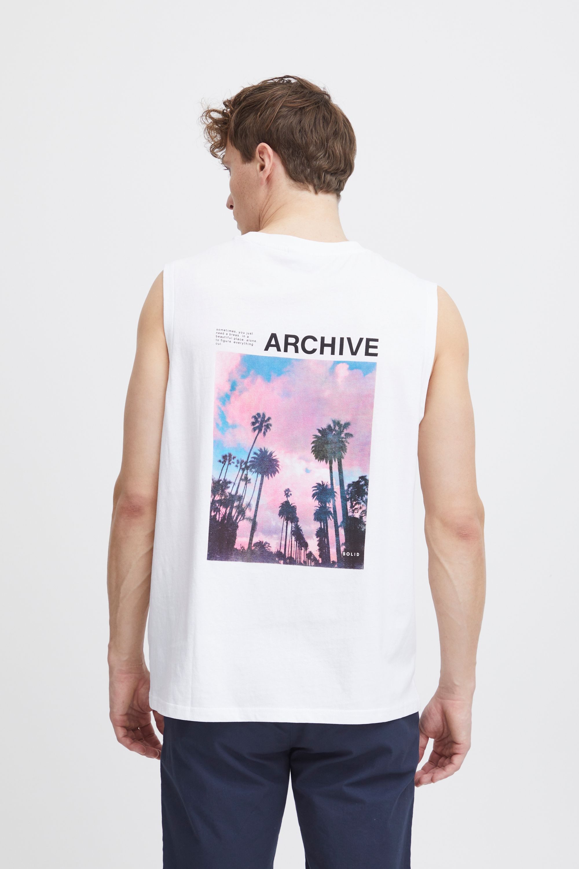 !Solid Tanktop SDMElandro Modisches Streetwear Tank-Top mit Backprint