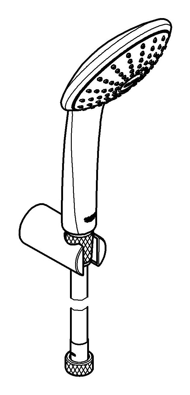 Grohe Handbrause Euphoria 110 Mono, Wandhalterset günstig online kaufen