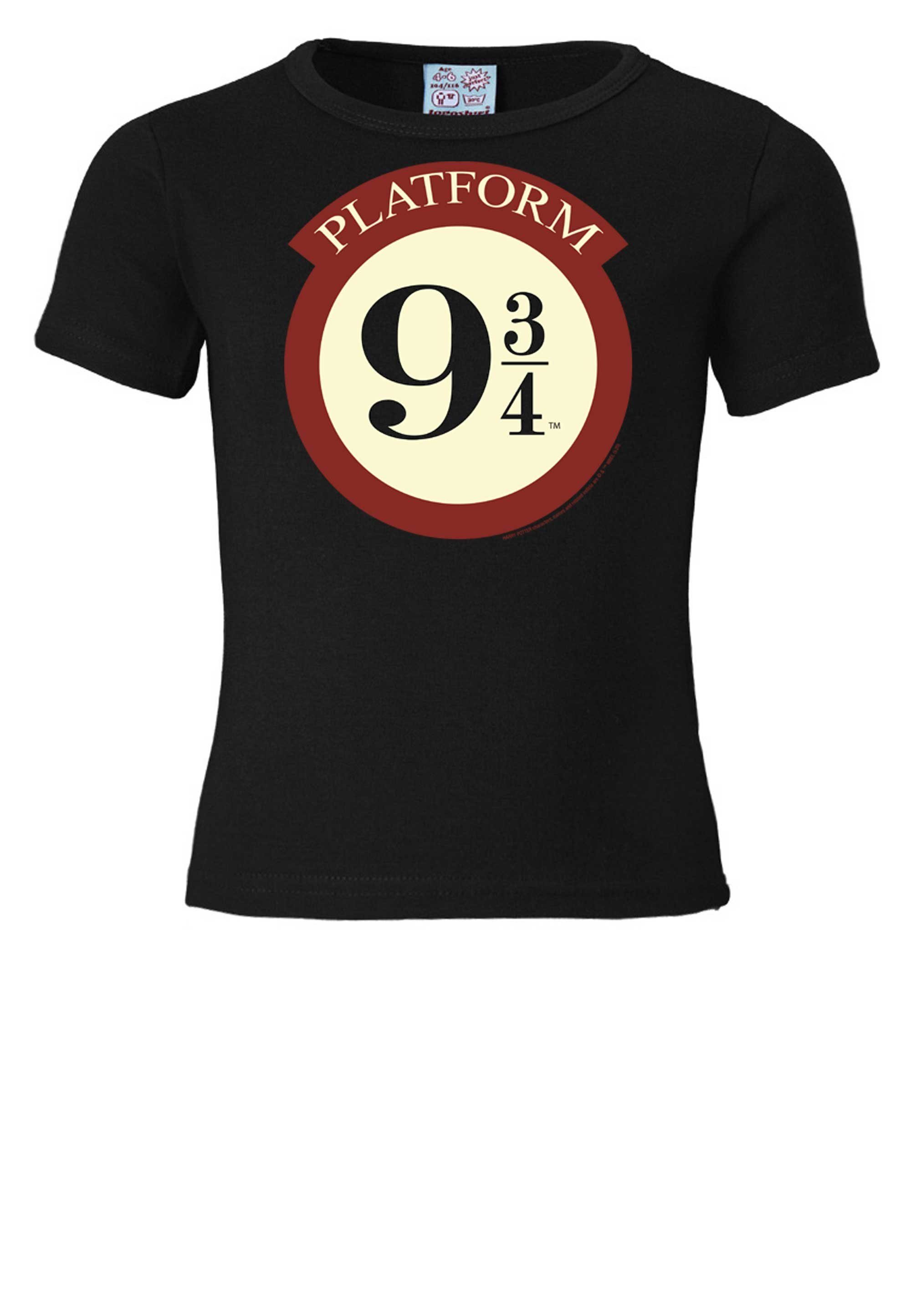 LOGOSHIRT Potter Harry T-Shirt Originaldesign 3/4 Platform lizenziertem - 9 mit