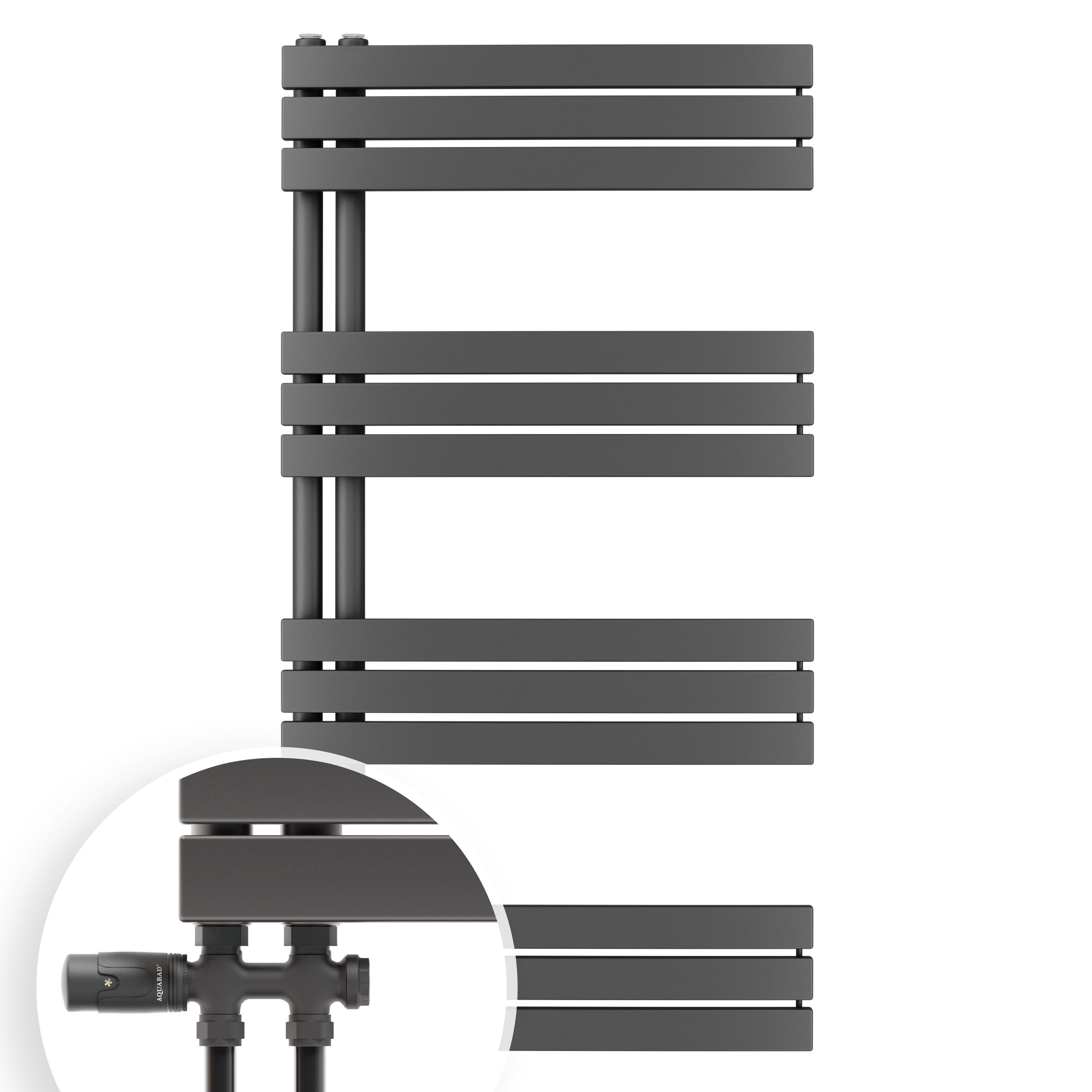 Aquabad® Badheizkörper FORNAX Handtuch Heizkörper Mittelanschluss günstig online kaufen