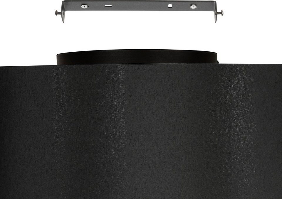 EGLO Deckenleuchte ZARAGOZA, Leuchtmittel wechselbar, ohne Leuchtmittel,  Deckenleuchte in schwarz aus Stahl - Ø 47,5 cm extkl. E27 - 1x40W