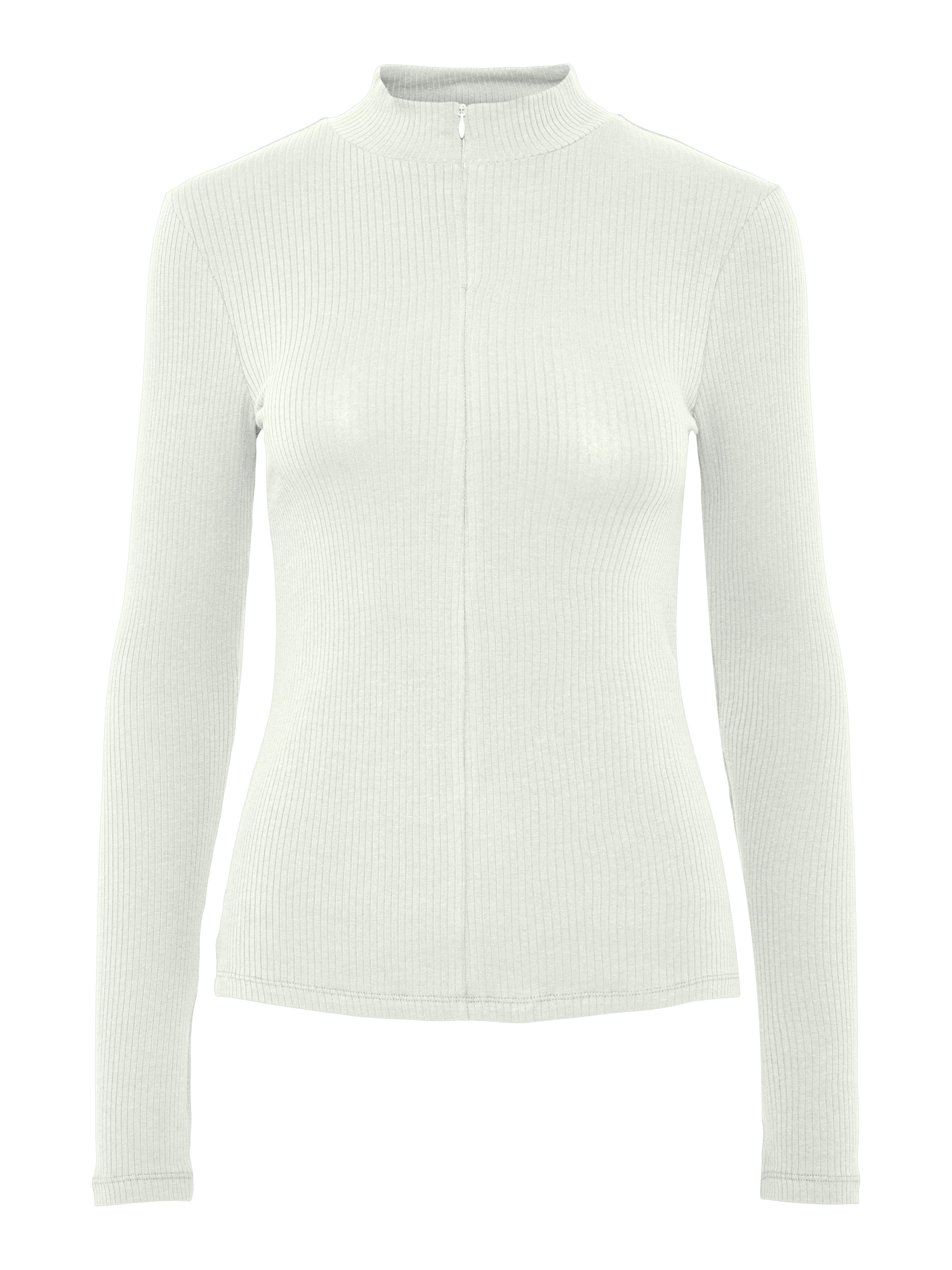 pieces Stehkragenshirt PCKITTE ZIP LS T-NECK günstig online kaufen