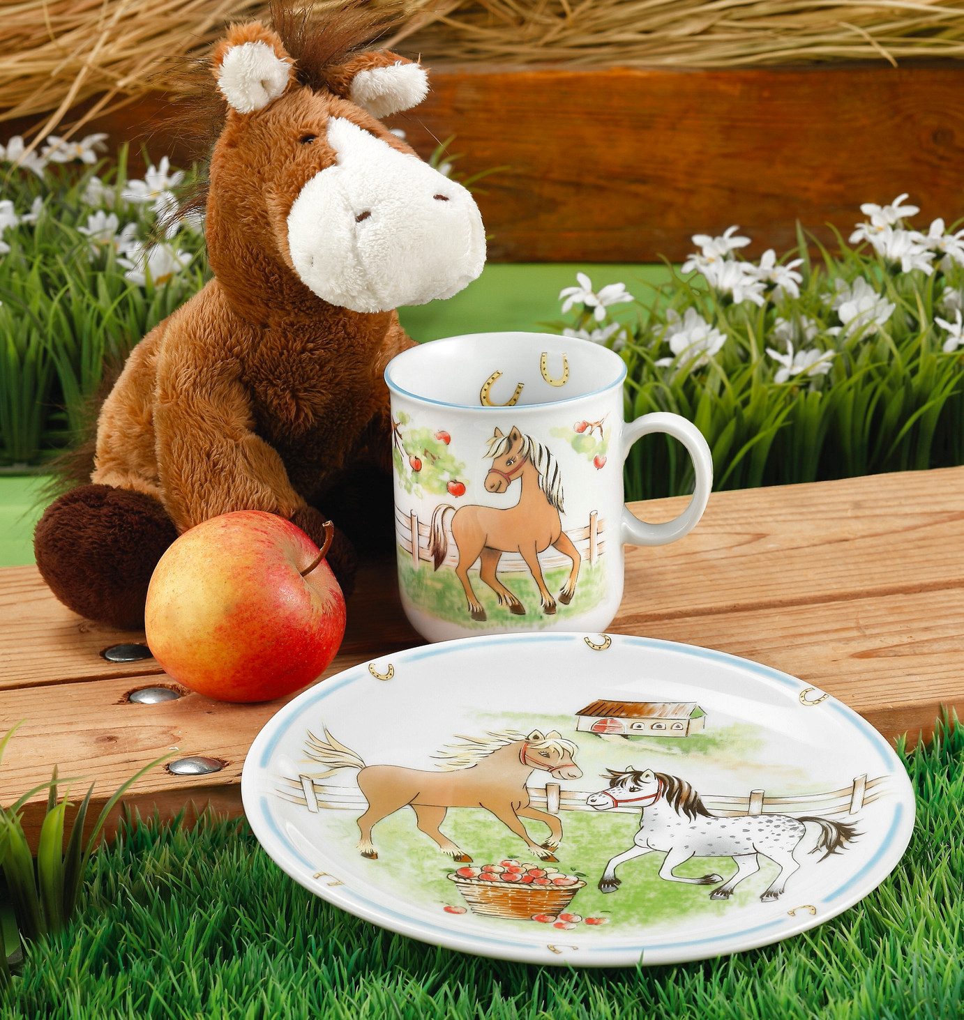 Seltmann Weiden Frühstücksteller Compact - Mein Pony, (1 St), rund 19 cm