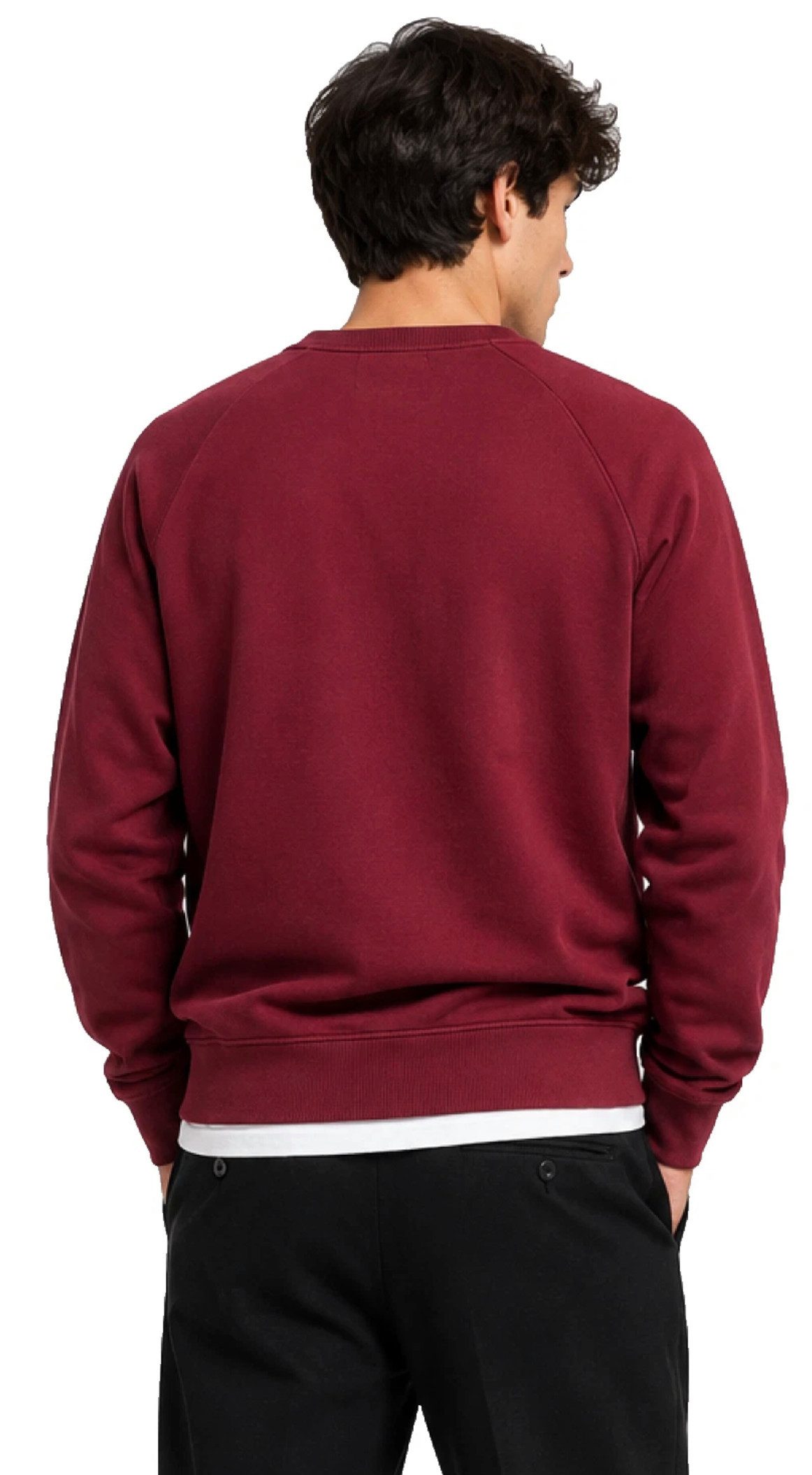 Balmain Paris Sweatshirt Pierre Balmain Pullover Sweater Relaxed Comfort Fit Gerippten Kragen mit elastischen Bündchen